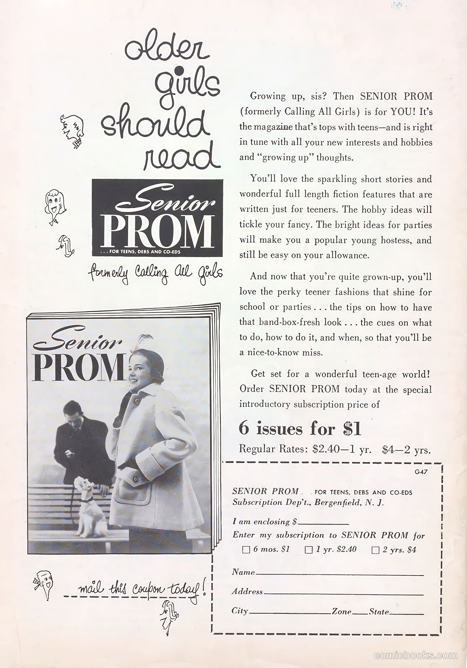 Girls' Fun and Fashion Magazine #47 (1950) — page 43 of 43