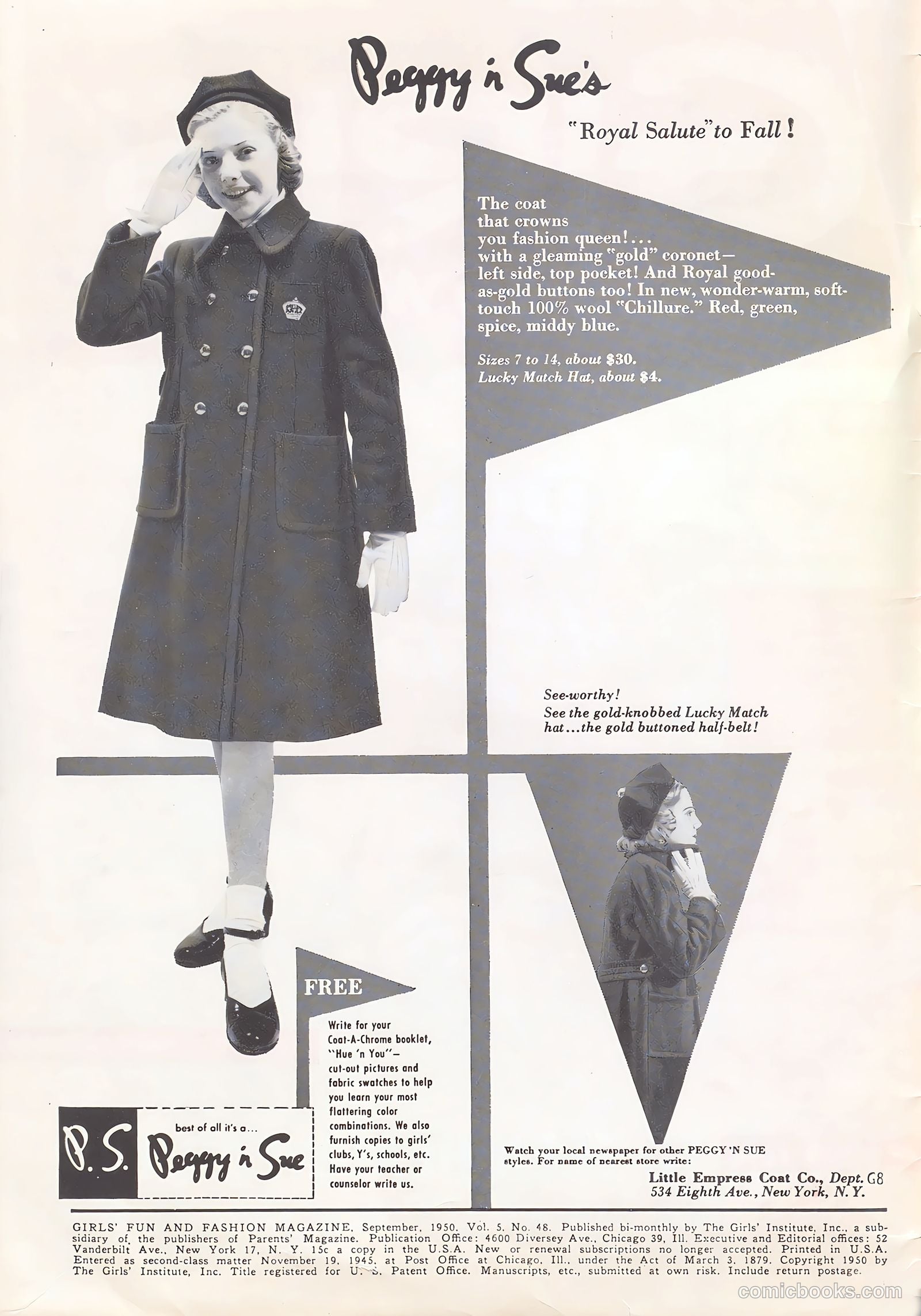 Girls' Fun and Fashion Magazine #48 (1950) — page 2 of 44