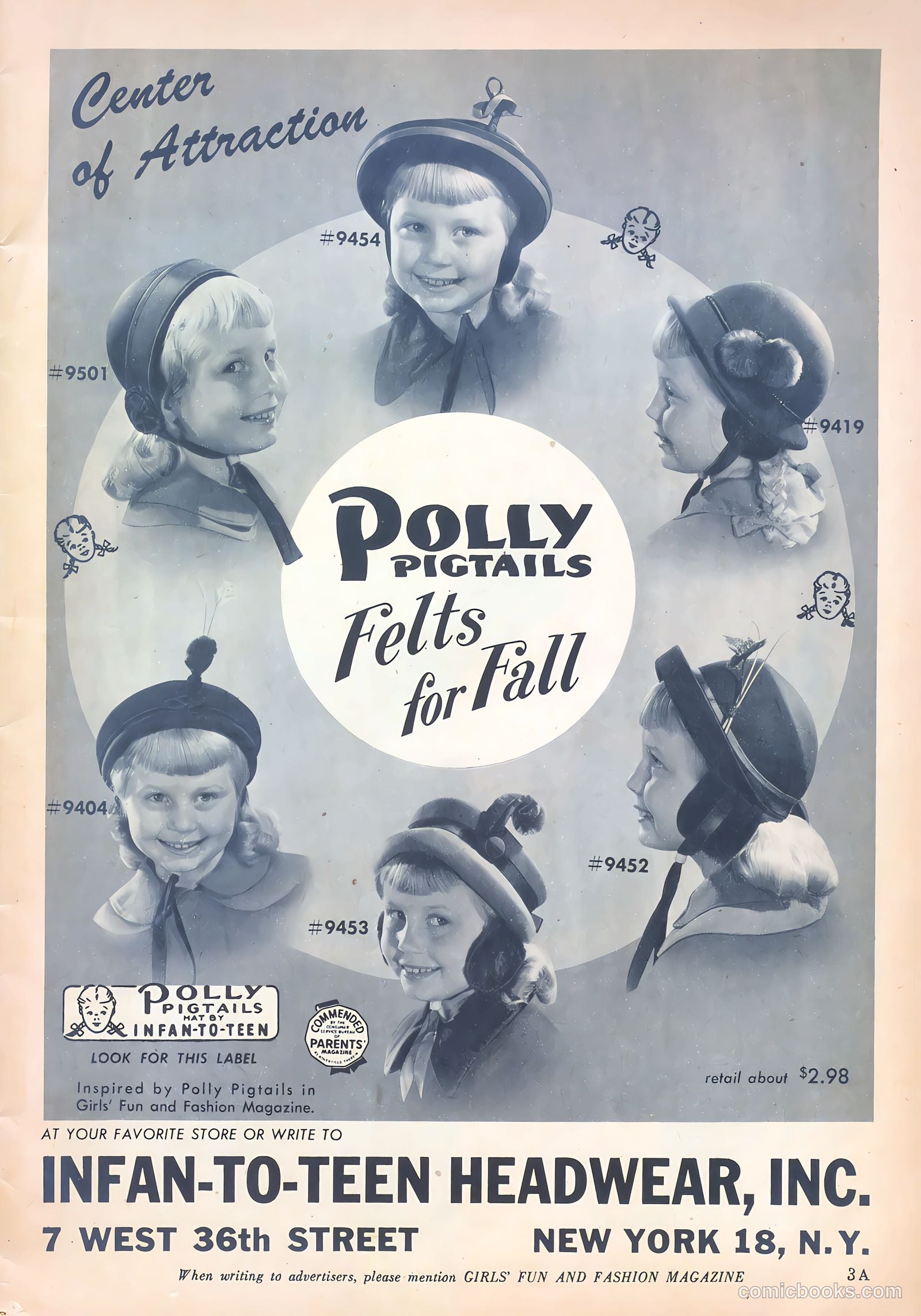 Girls' Fun and Fashion Magazine #48 (1950) — page 3 of 44