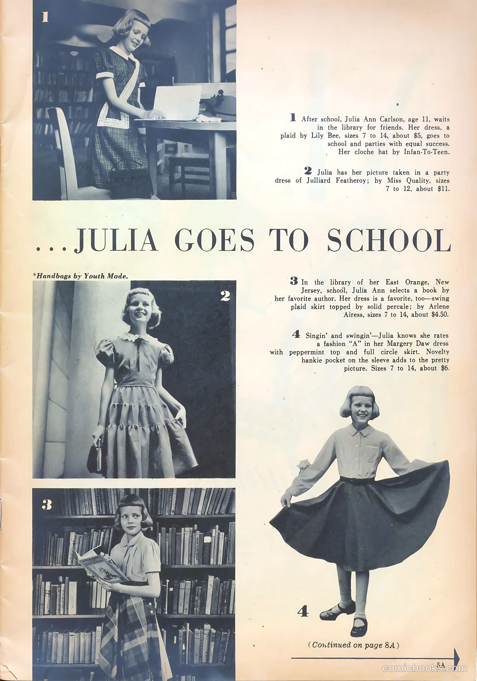 Girls' Fun and Fashion Magazine #48 (1950) — page 5 of 44
