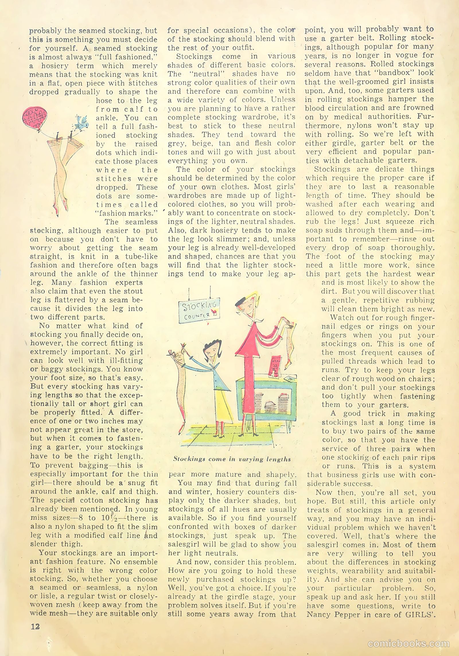 Girls' Fun and Fashion Magazine #48 (1950) — page 18 of 44