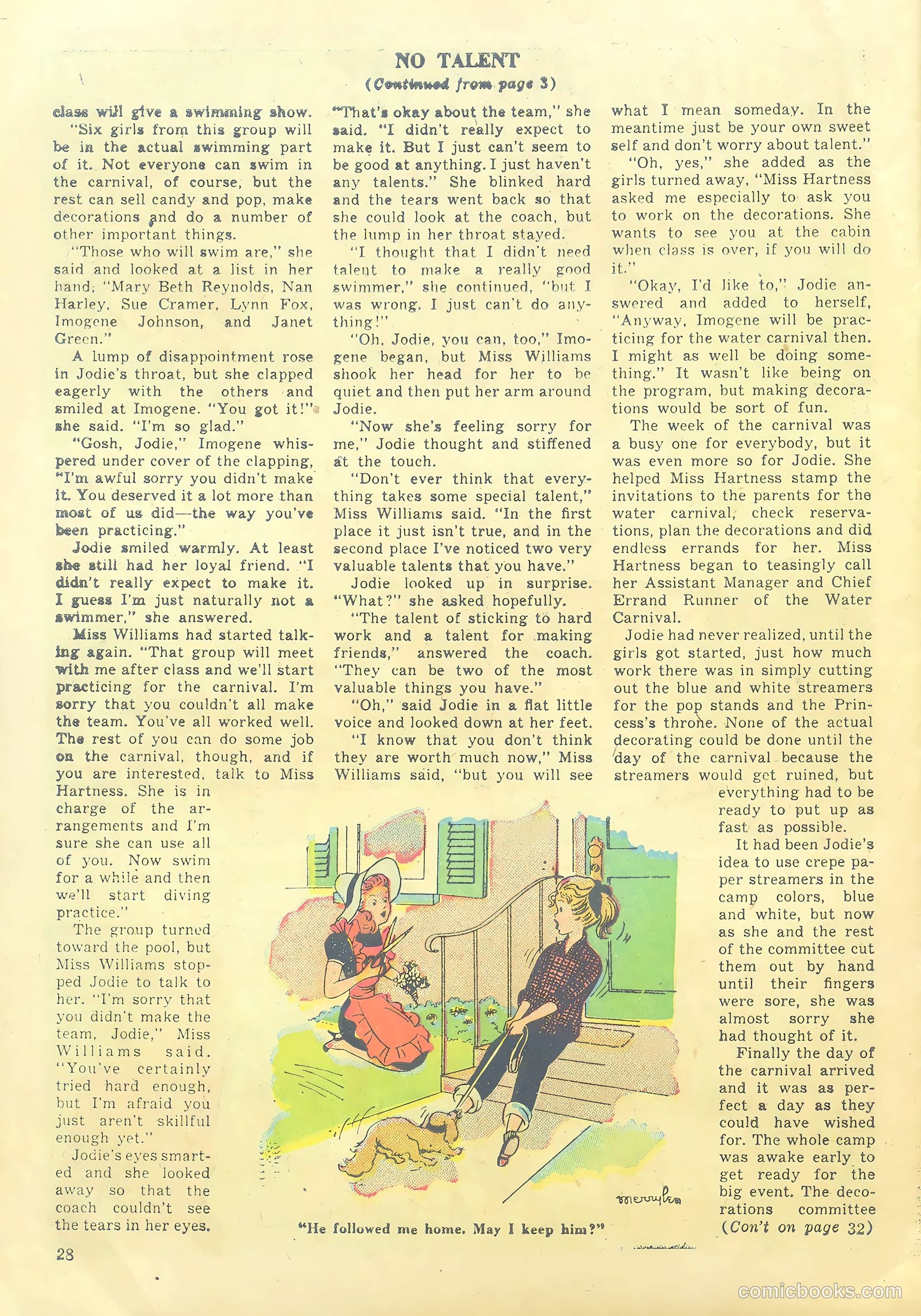Girls' Fun and Fashion Magazine #48 (1950) — page 34 of 44