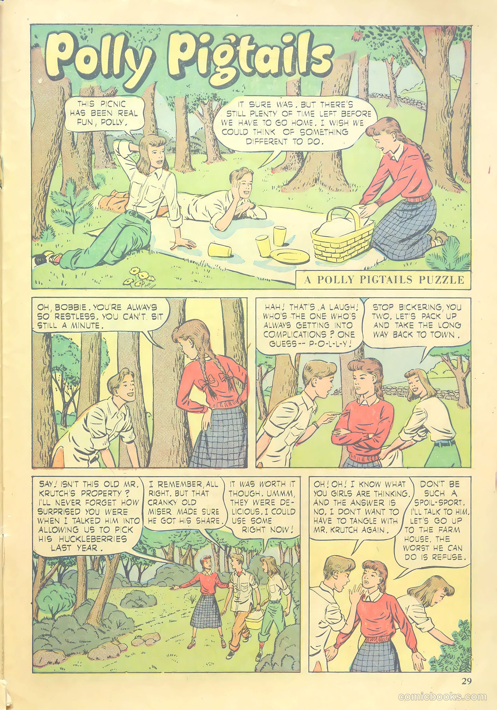 Girls' Fun and Fashion Magazine #48 (1950) — page 35 of 44