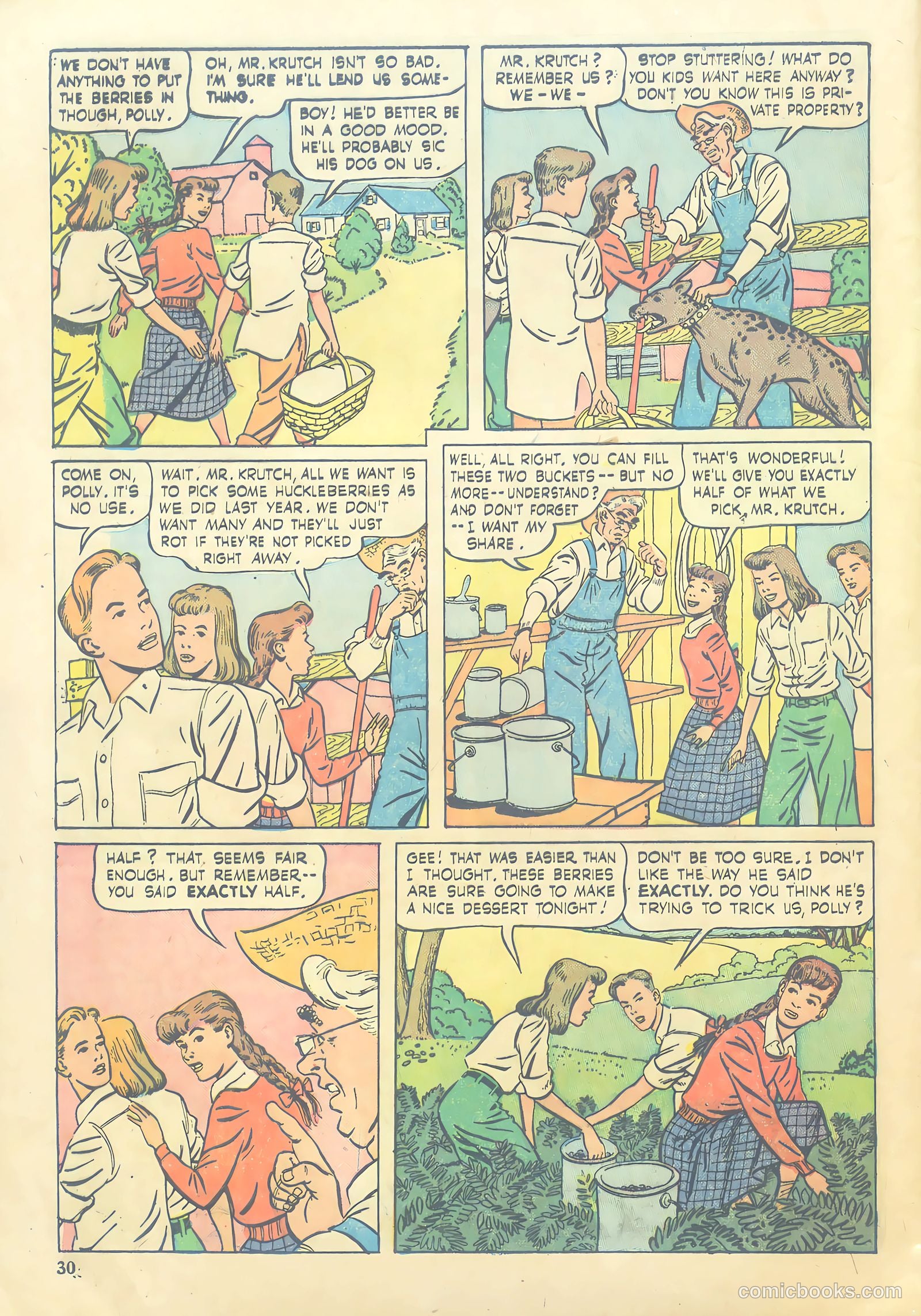 Girls' Fun and Fashion Magazine #48 (1950) — page 36 of 44