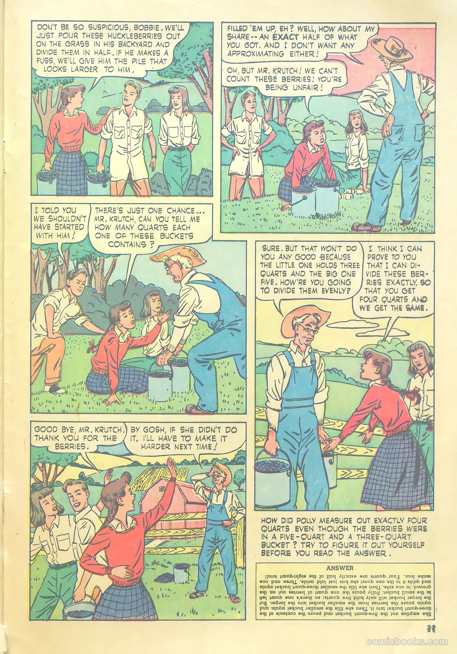 Girls' Fun and Fashion Magazine #48 (1950) — page 37 of 44