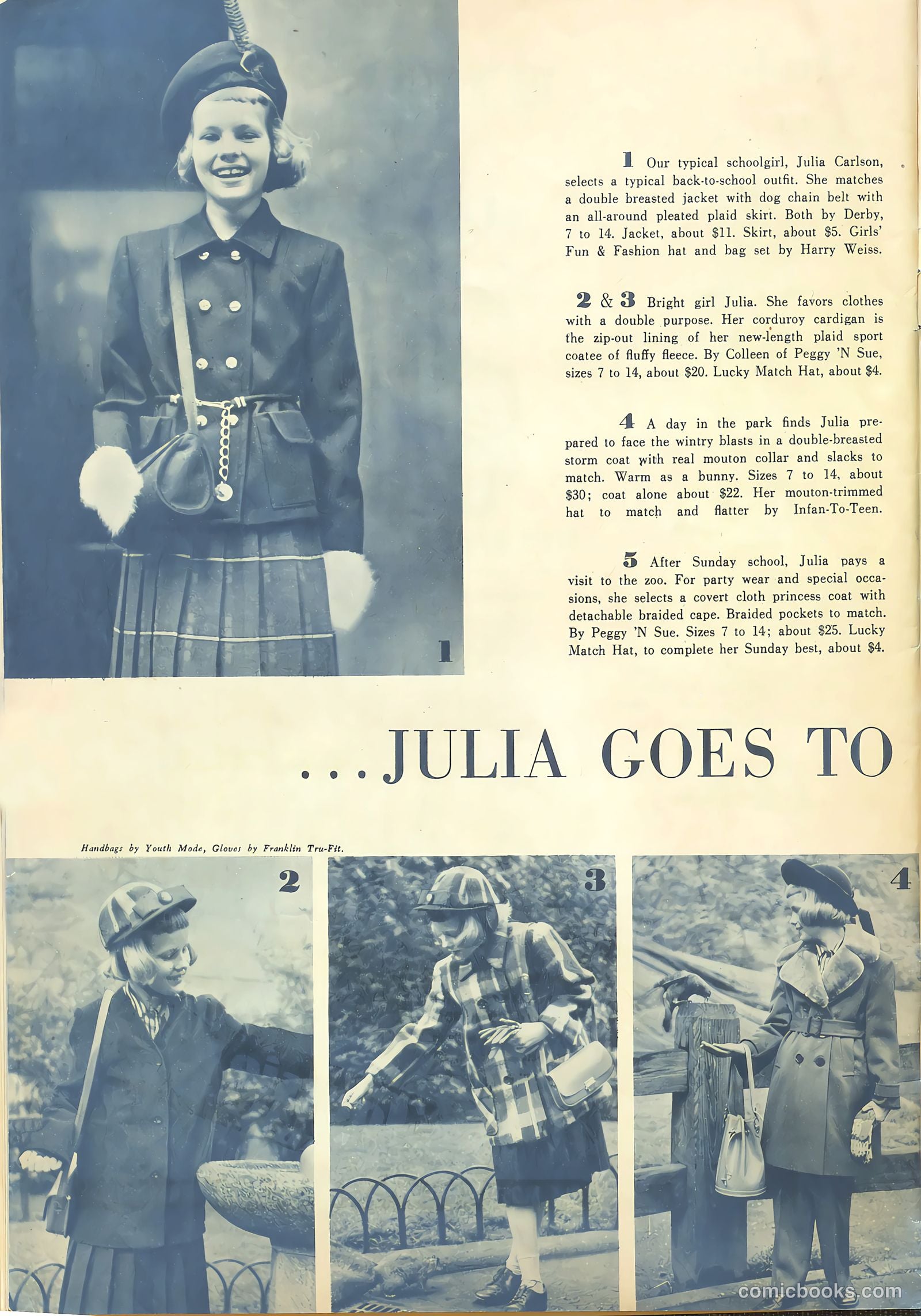 Girls' Fun and Fashion Magazine #48 (1950) — page 40 of 44