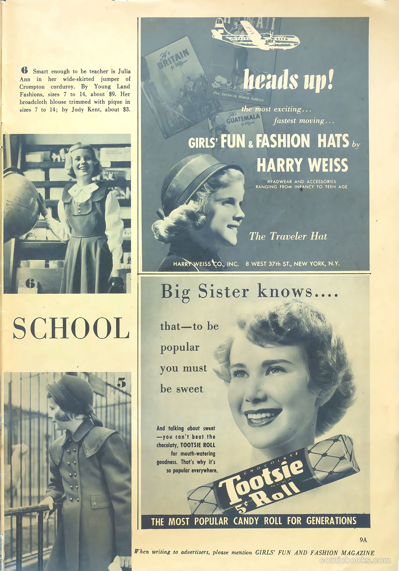 Girls' Fun and Fashion Magazine #48 (1950) — page 41 of 44