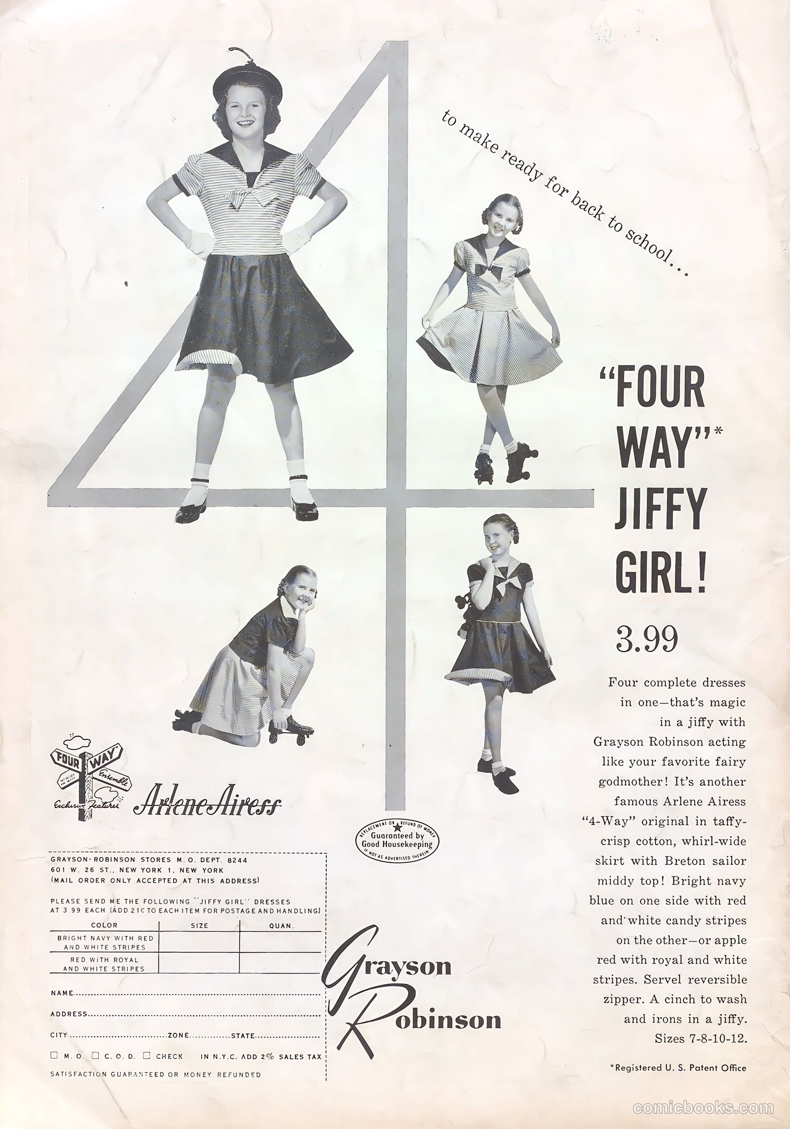 Girls' Fun and Fashion Magazine #48 (1950) — page 44 of 44