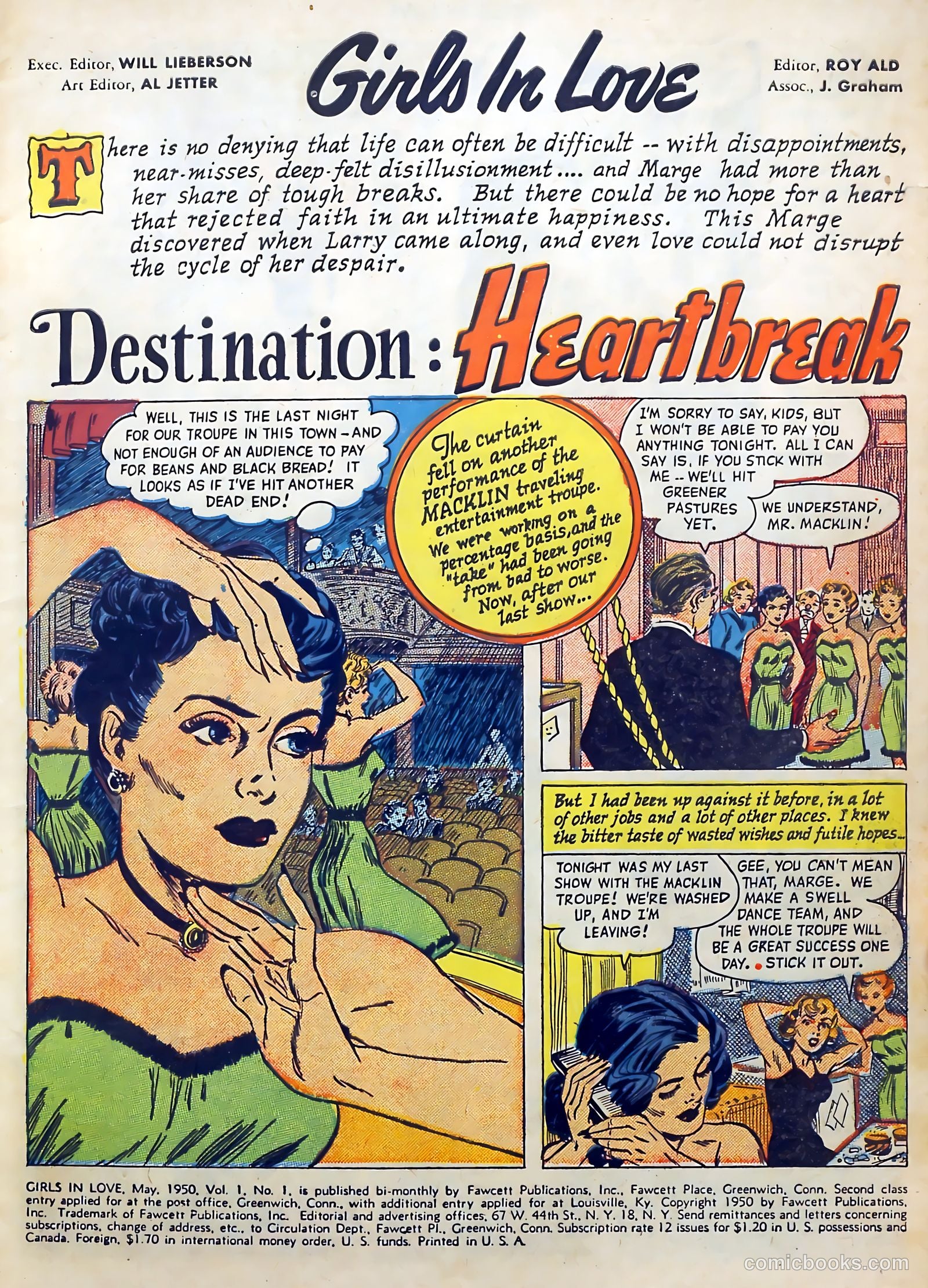 Girls in Love #1 (1950) — page 3 of 36