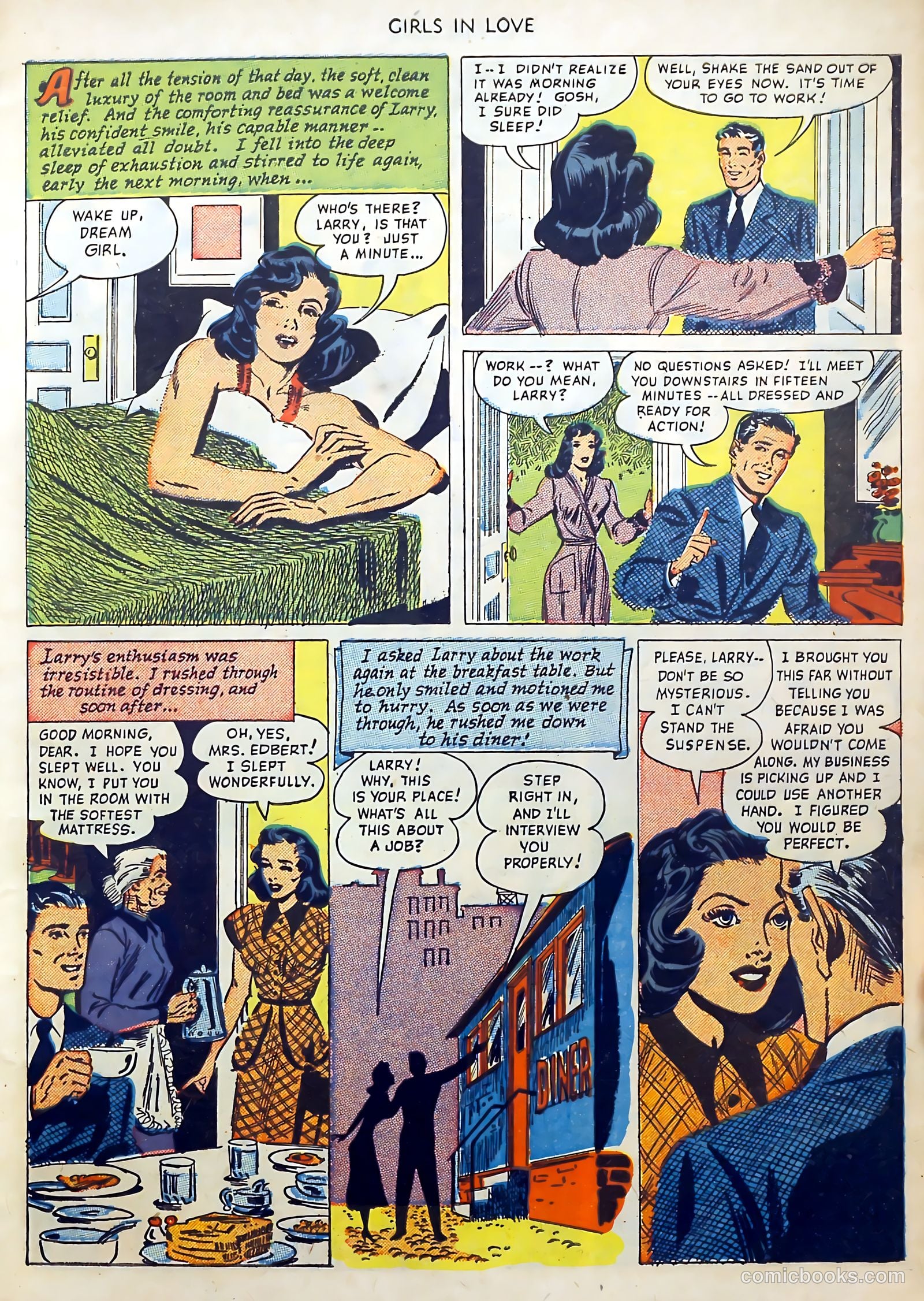 Girls in Love #1 (1950) — page 7 of 36