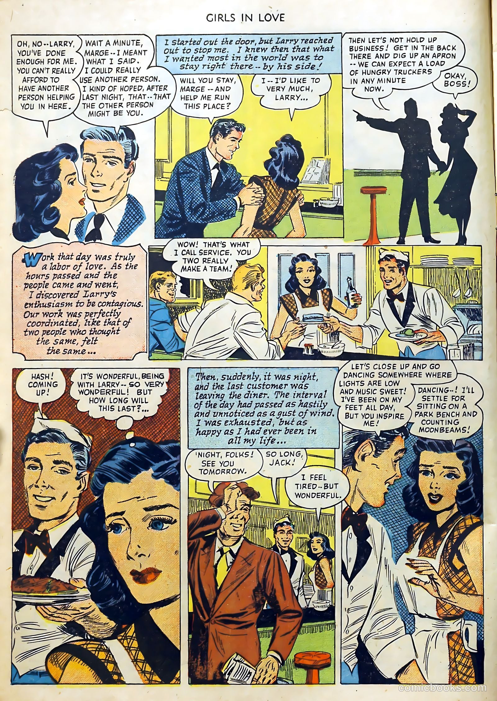 Girls in Love #1 (1950) — page 8 of 36