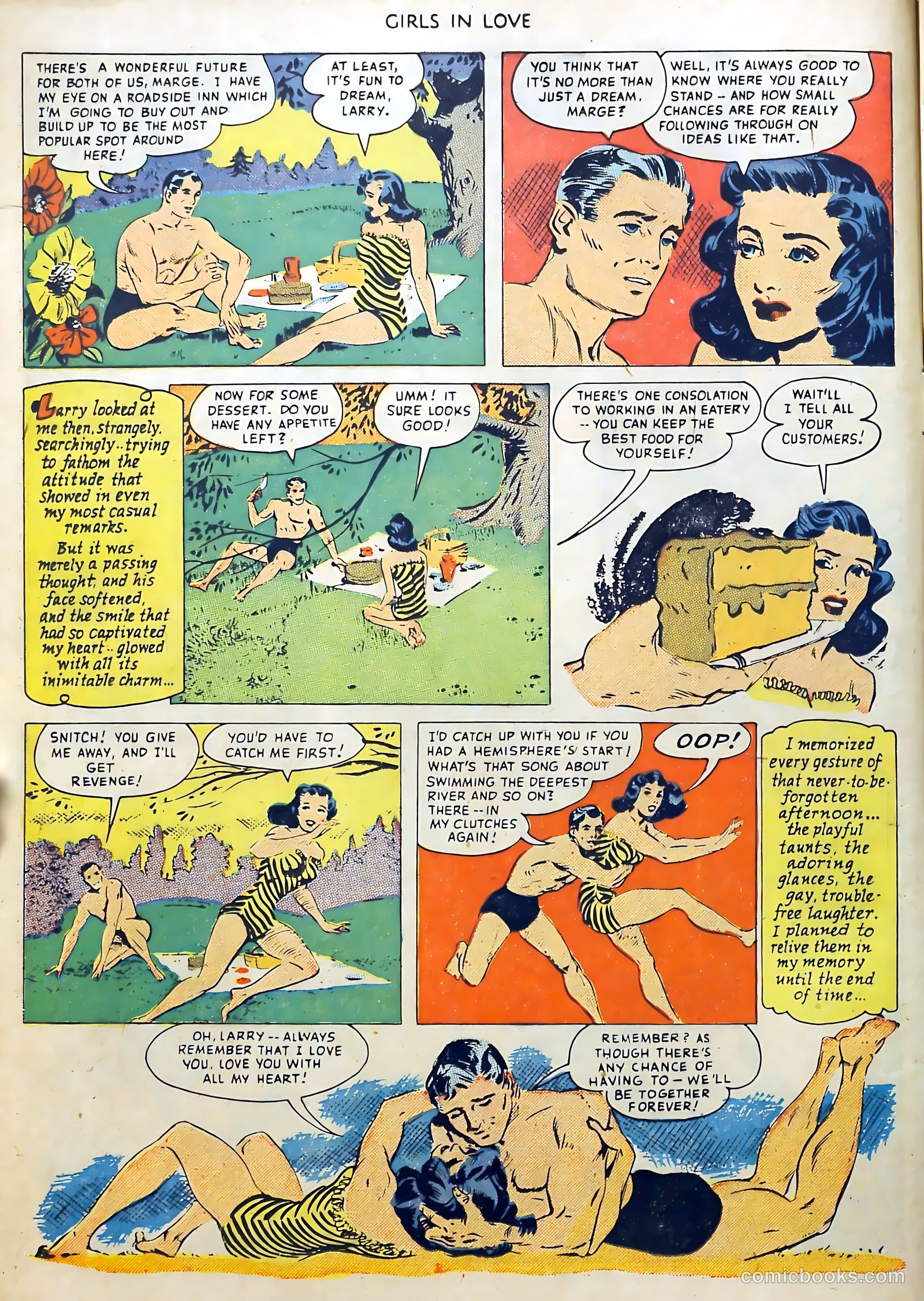 Girls in Love #1 (1950) — page 12 of 36