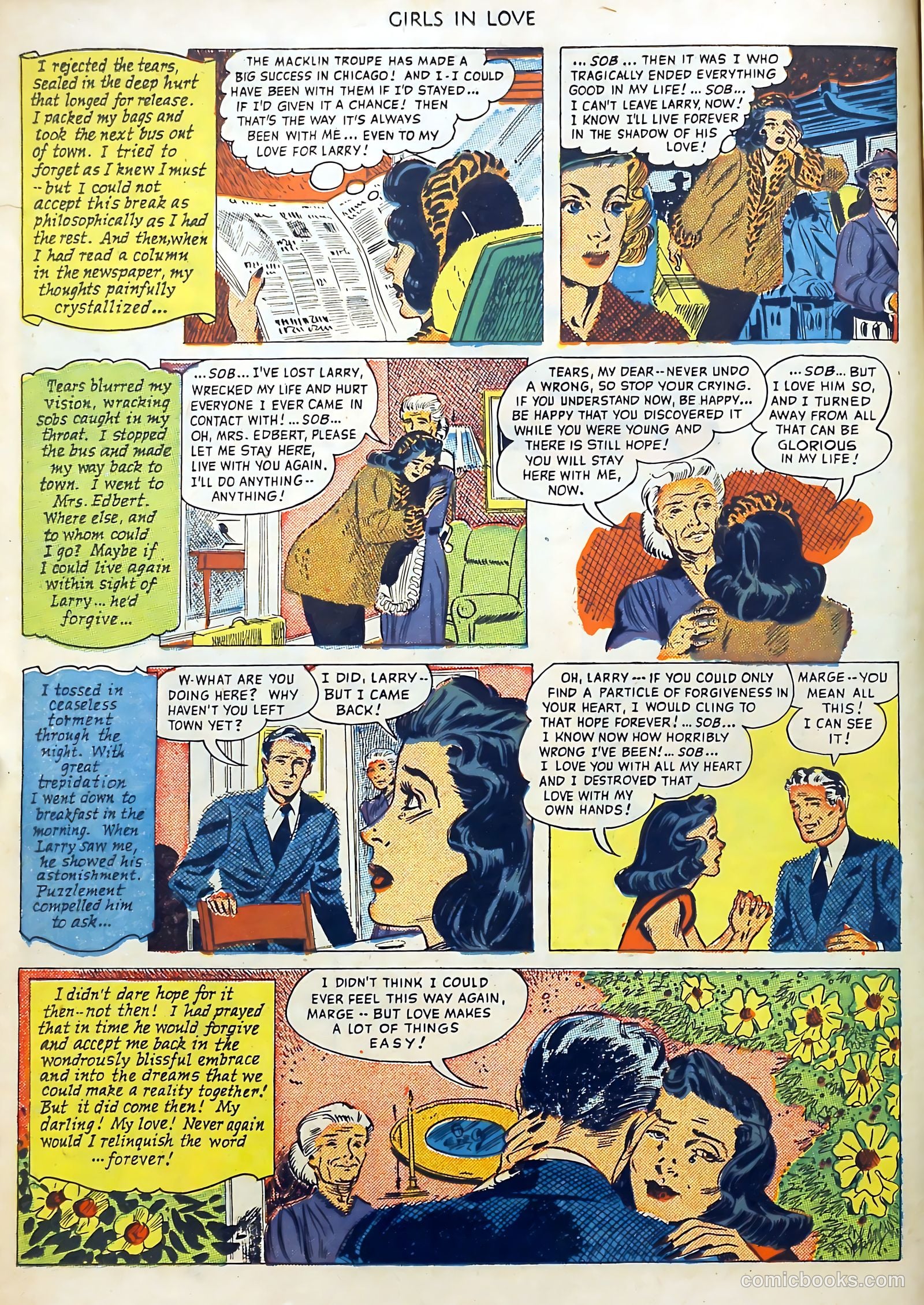 Girls in Love #1 (1950) — page 14 of 36