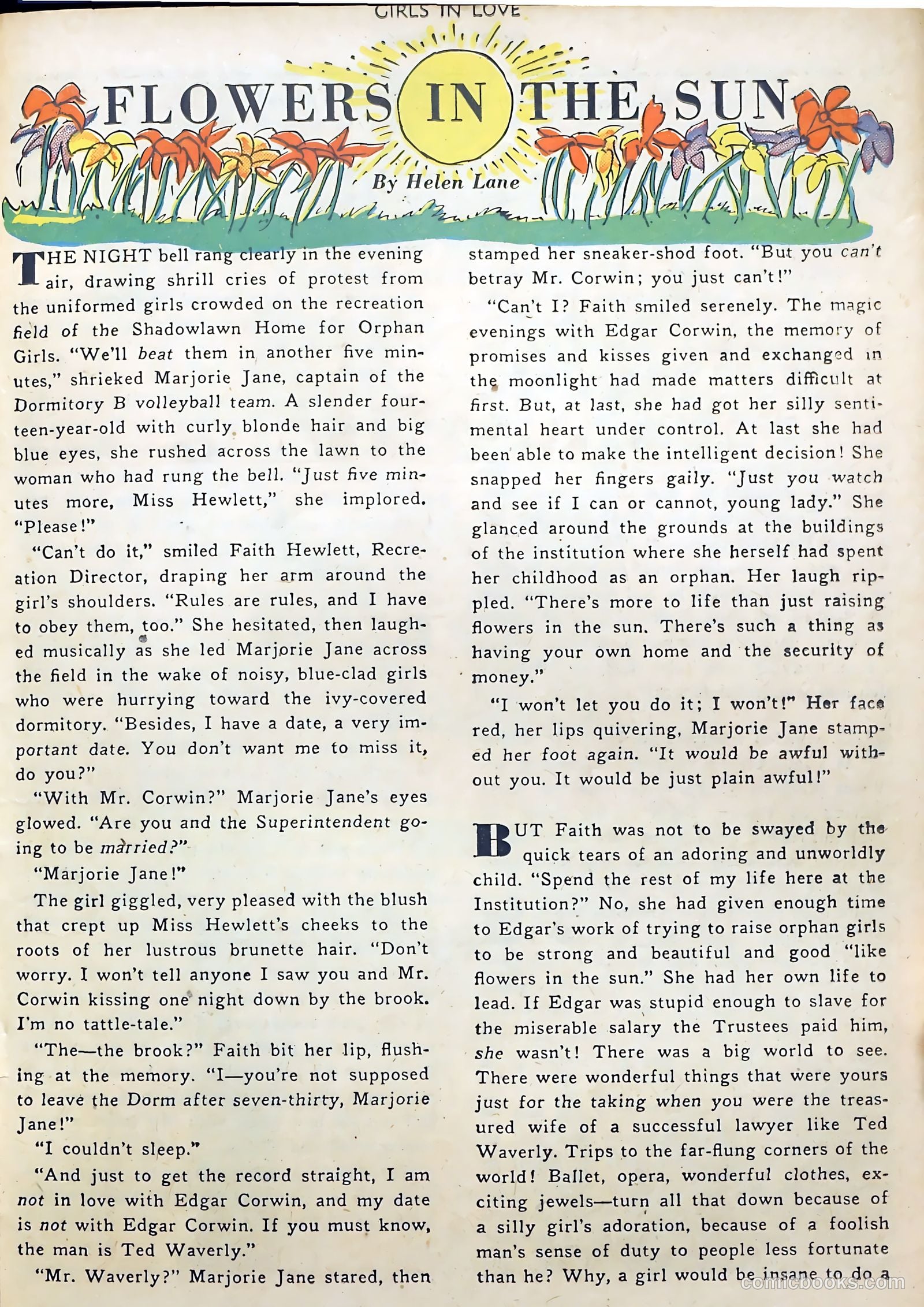 Girls in Love #1 (1950) — page 23 of 36