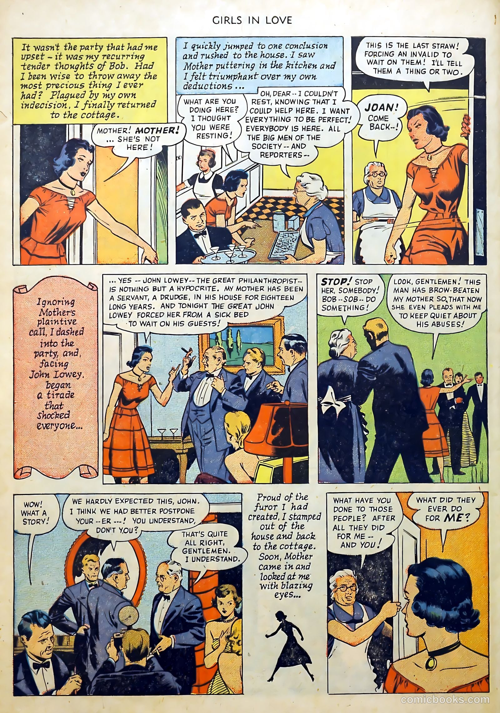 Girls in Love #1 (1950) — page 32 of 36