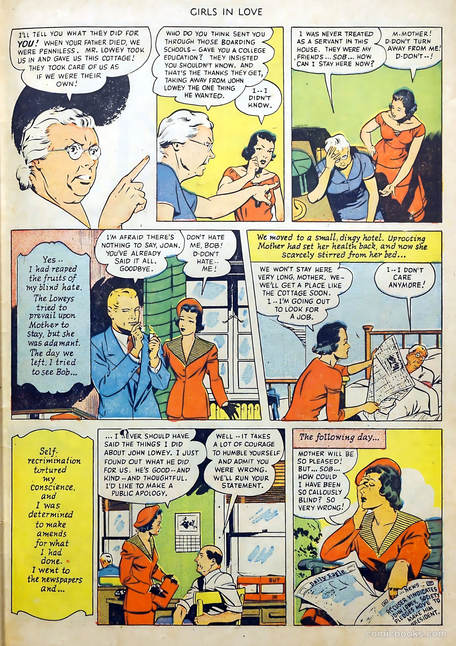 Girls in Love #1 (1950) — page 33 of 36