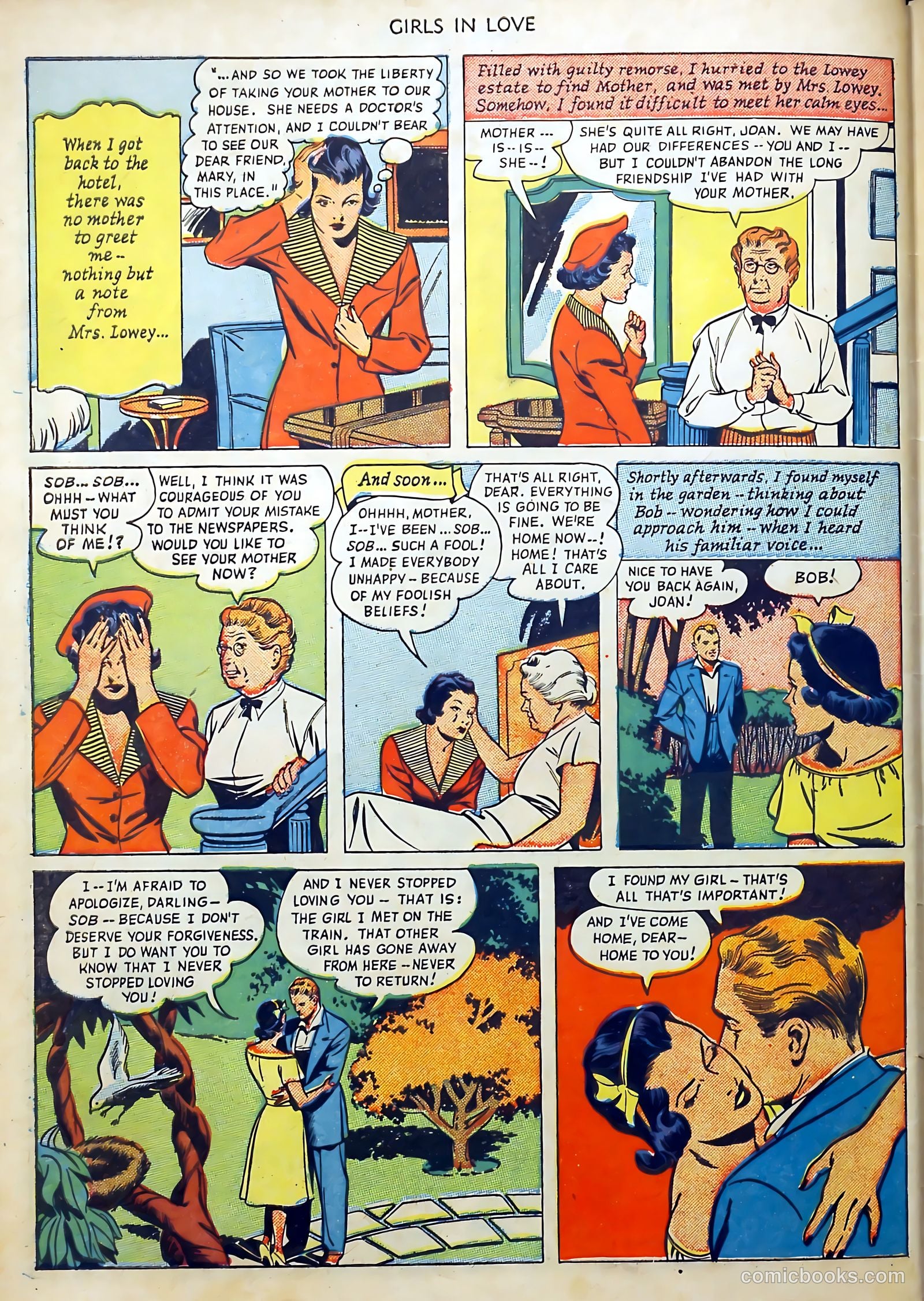 Girls in Love #1 (1950) — page 34 of 36
