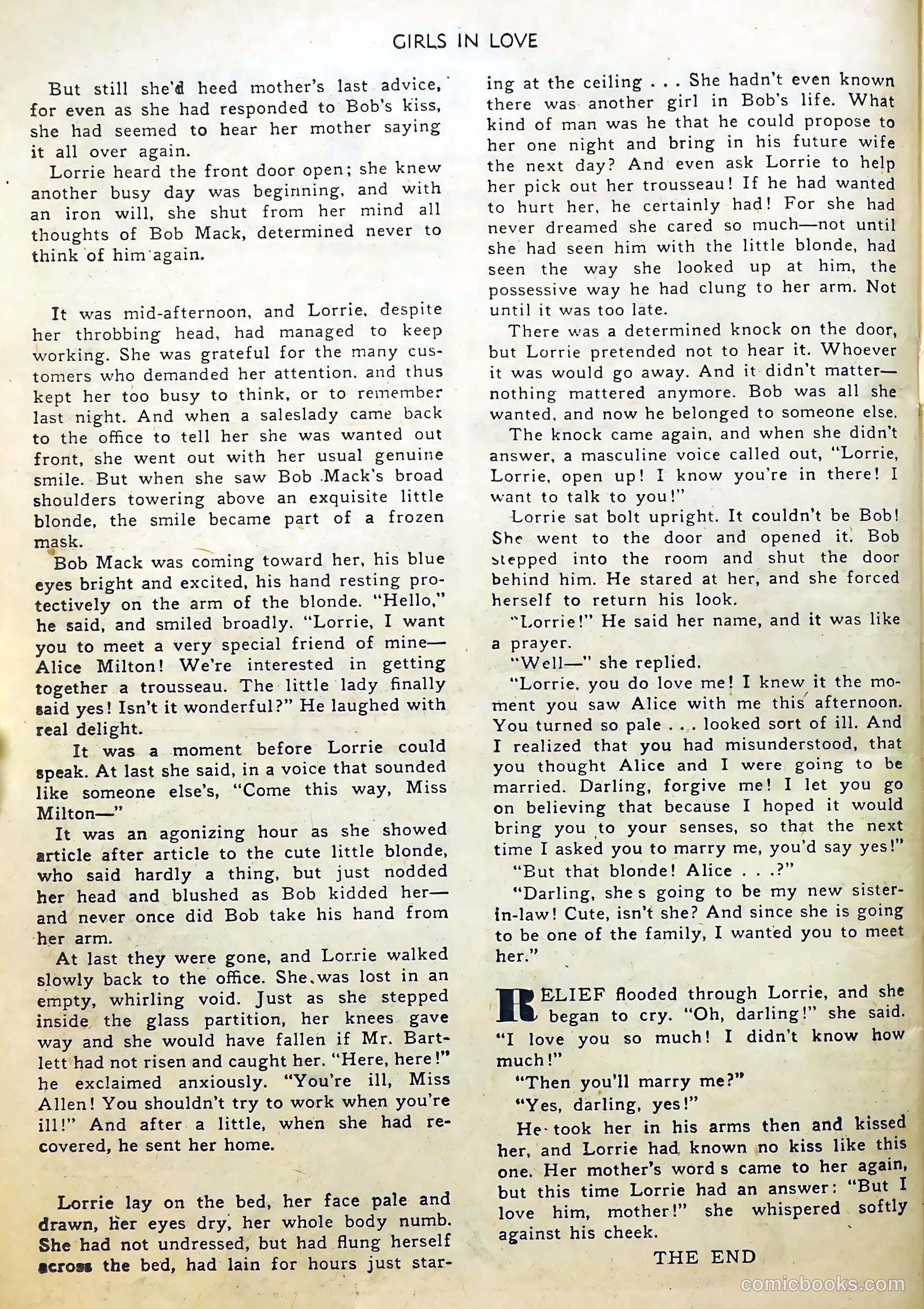 Girls in Love #2 (1950) — page 26 of 36
