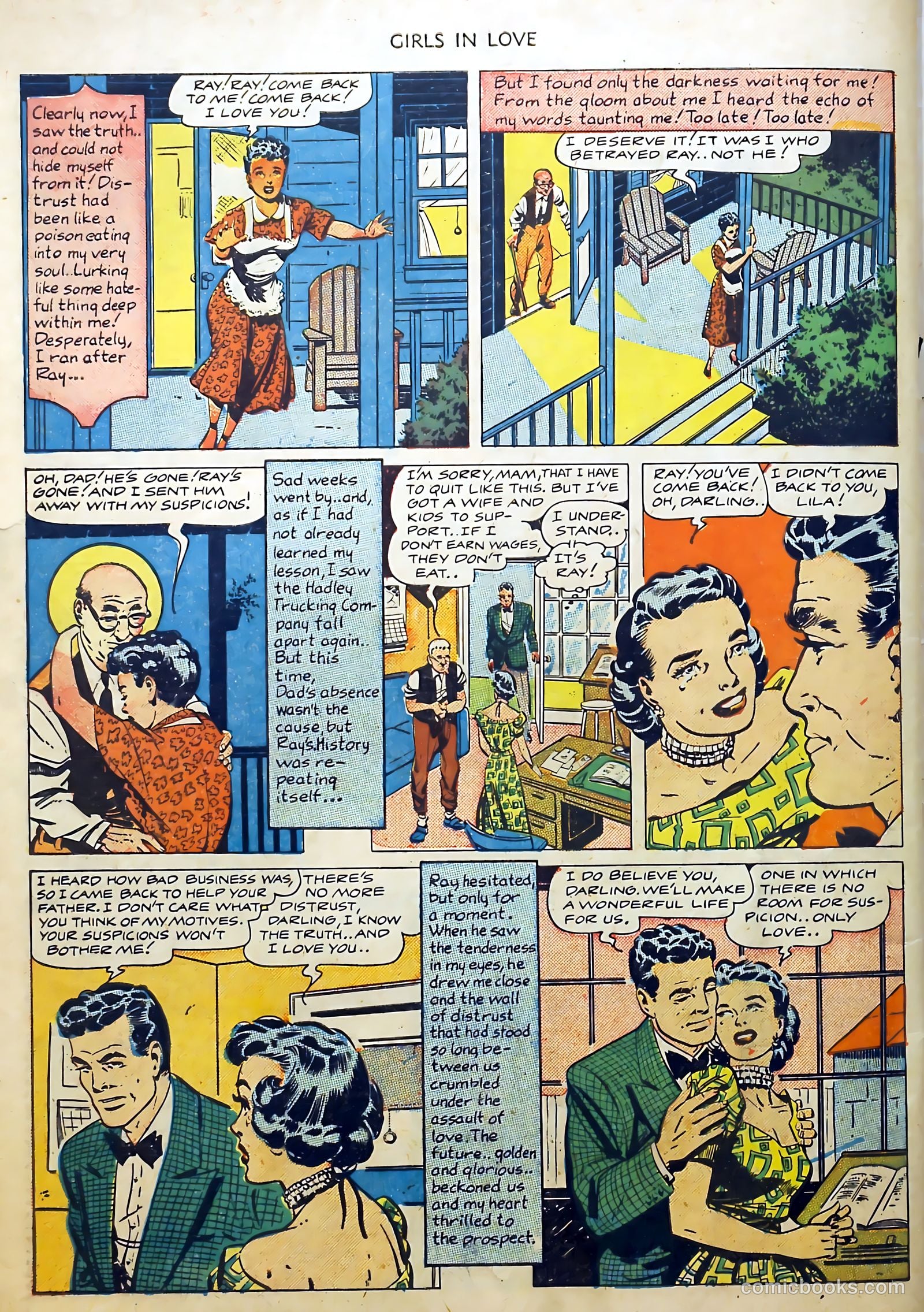 Girls in Love #2 (1950) — page 34 of 36