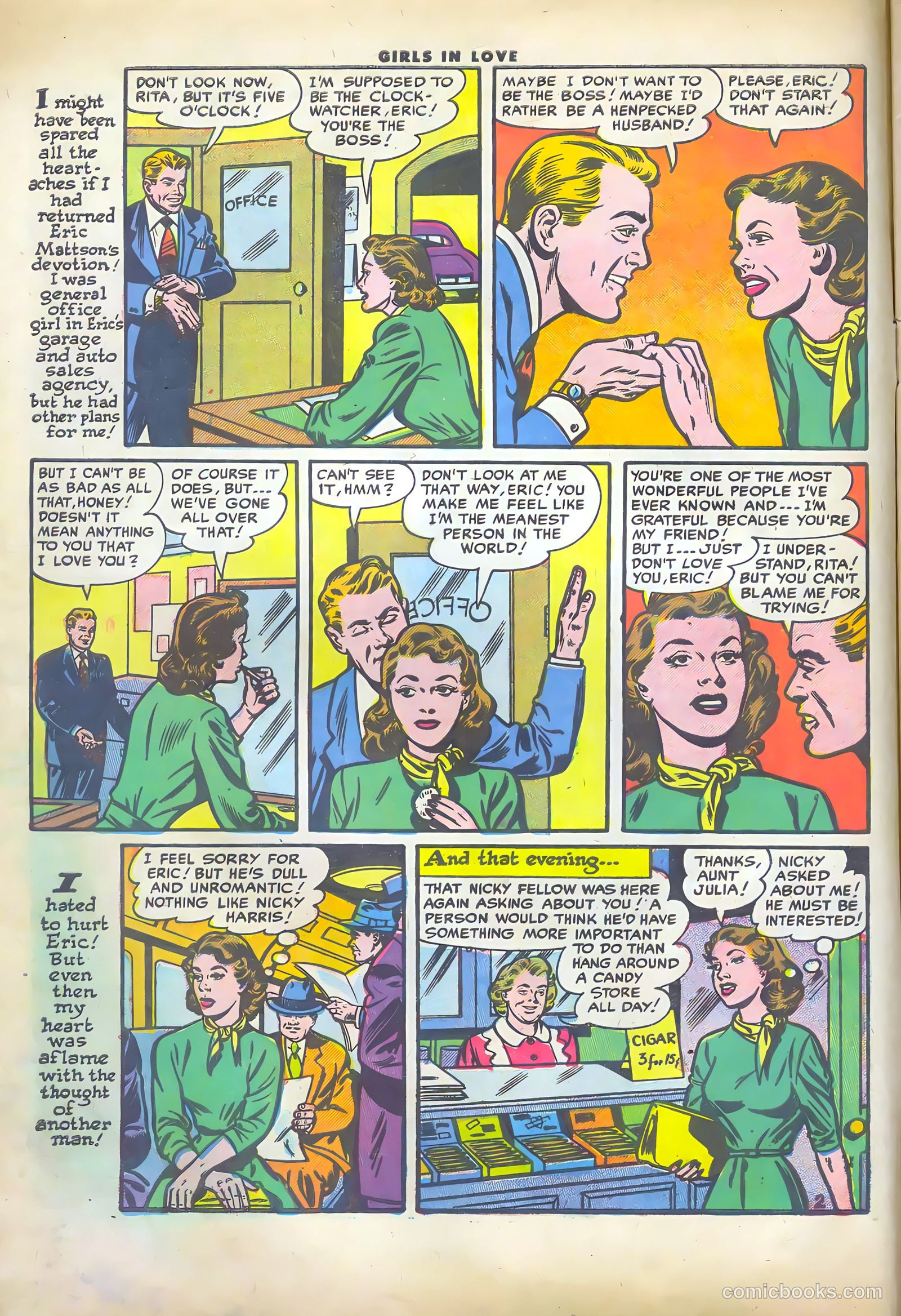 Girls in Love #46 (1955) — page 4 of 36