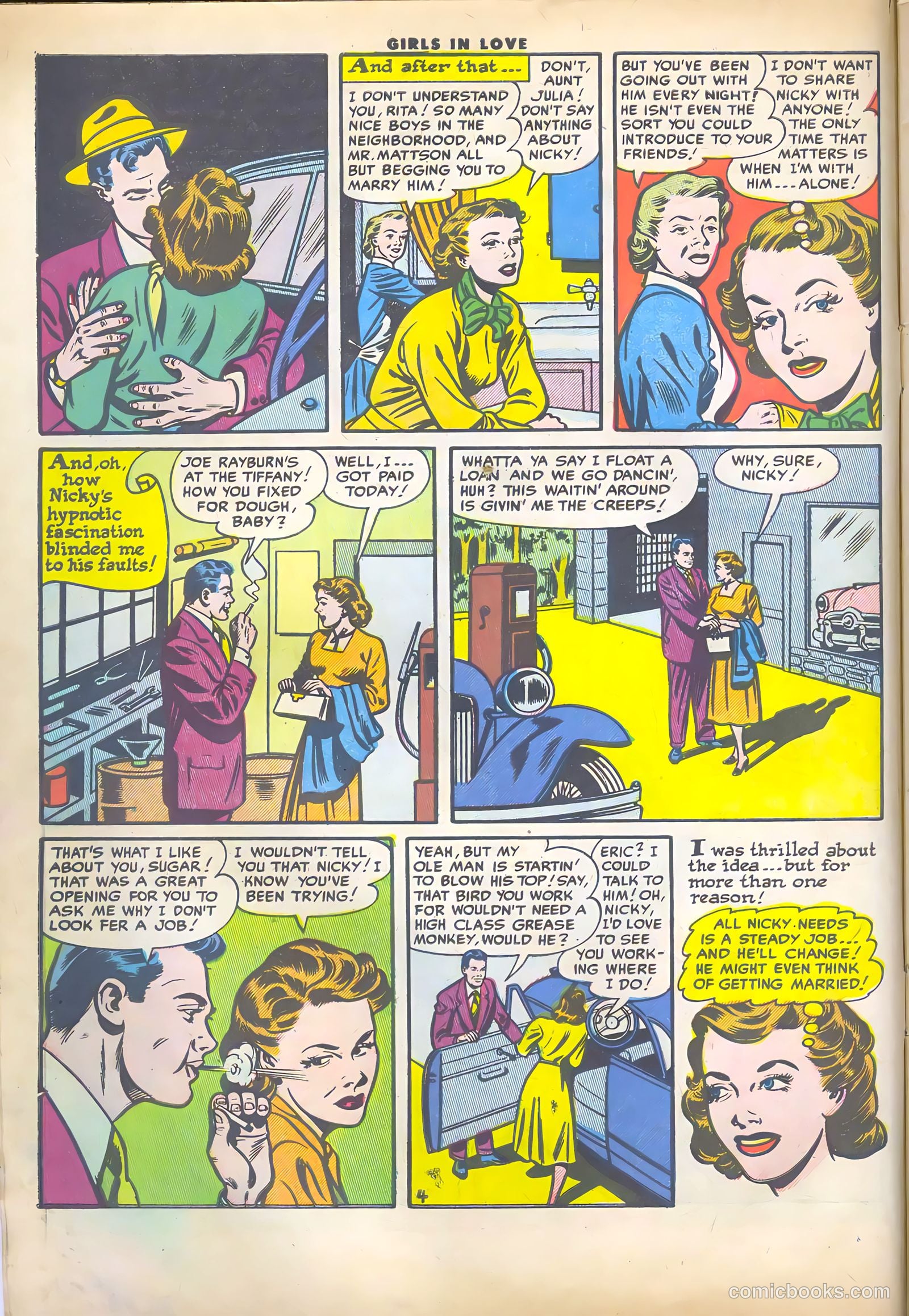 Girls in Love #46 (1955) — page 6 of 36