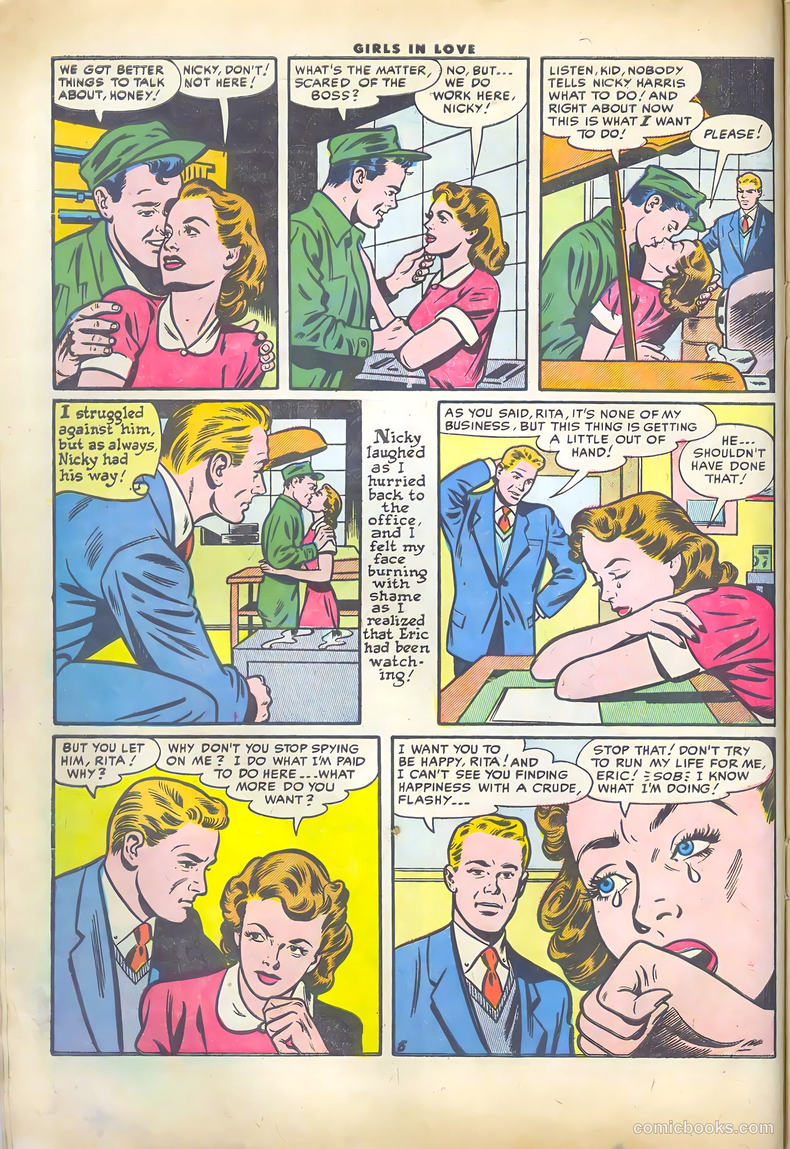 Girls in Love #46 (1955) — page 8 of 36