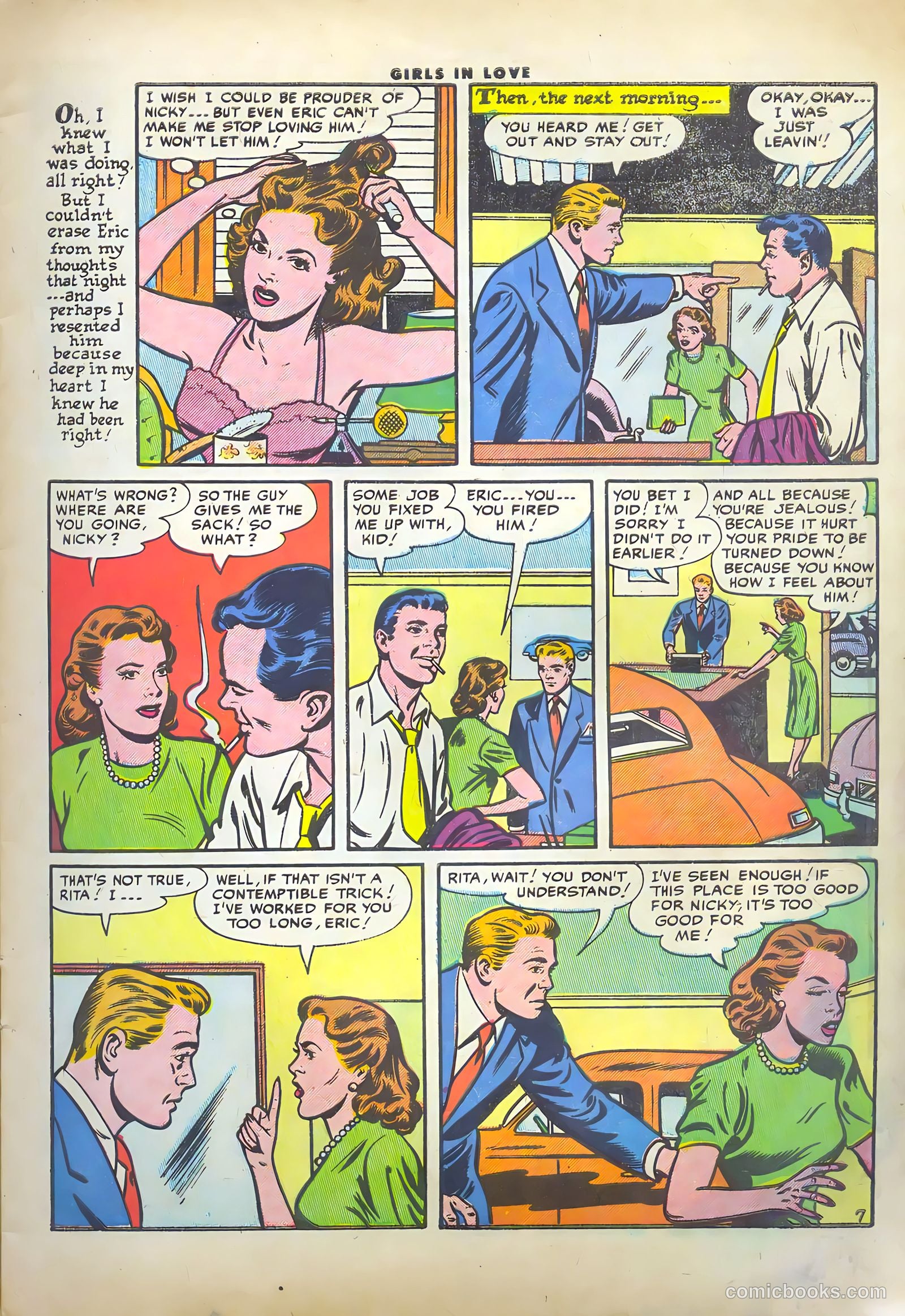 Girls in Love #46 (1955) — page 9 of 36