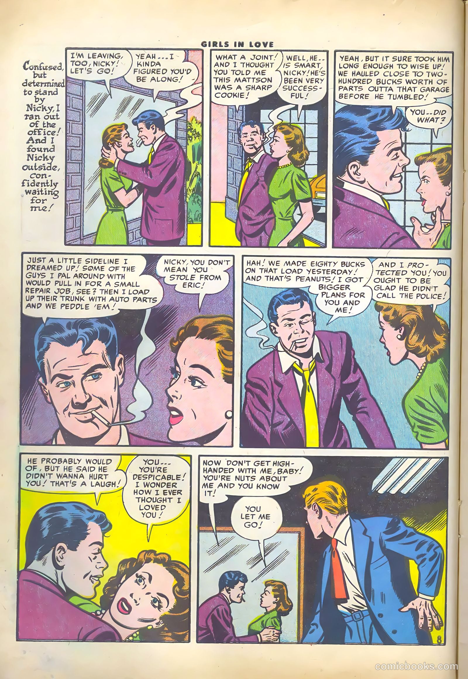 Girls in Love #46 (1955) — page 10 of 36