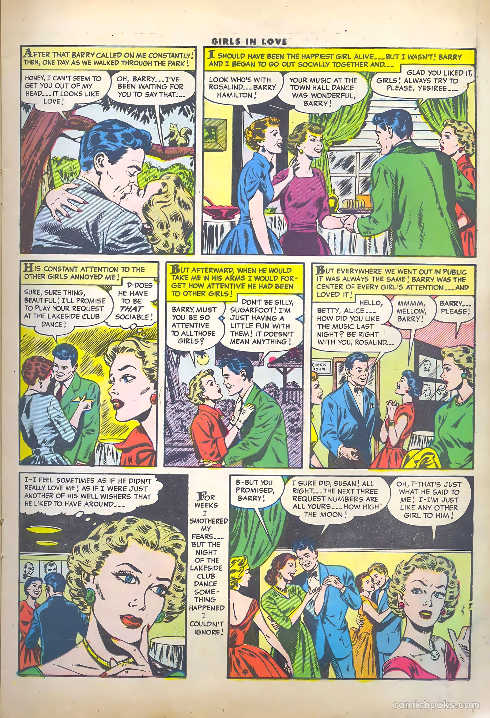 Girls in Love #46 (1955) — page 15 of 36