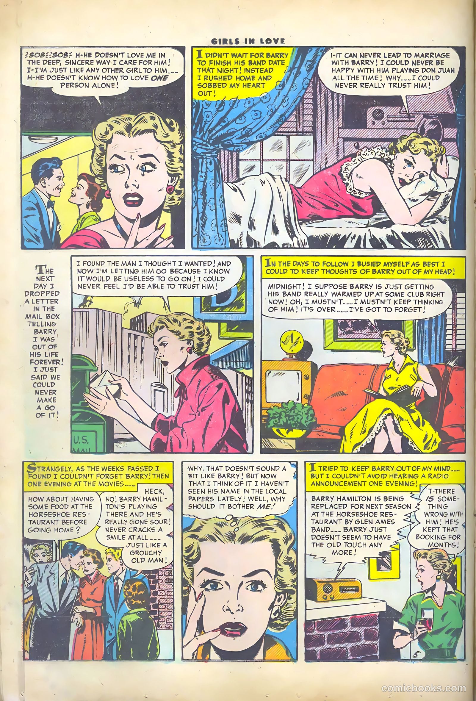 Girls in Love #46 (1955) — page 16 of 36