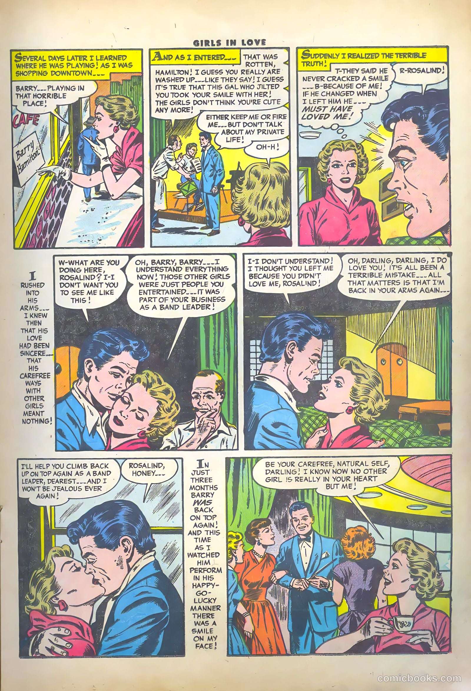 Girls in Love #46 (1955) — page 17 of 36