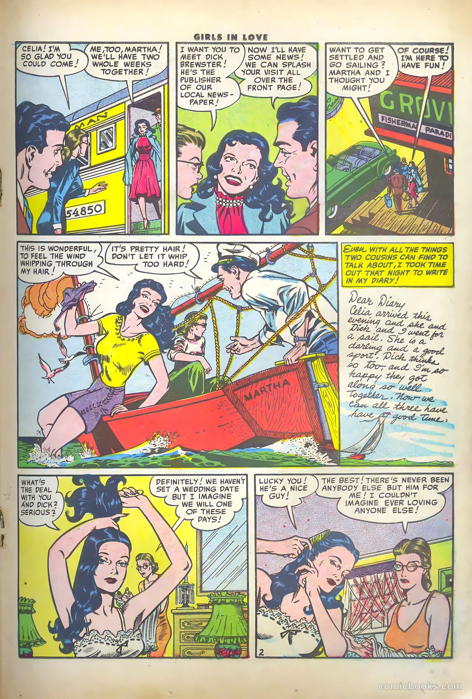 Girls in Love #46 (1955) — page 19 of 36