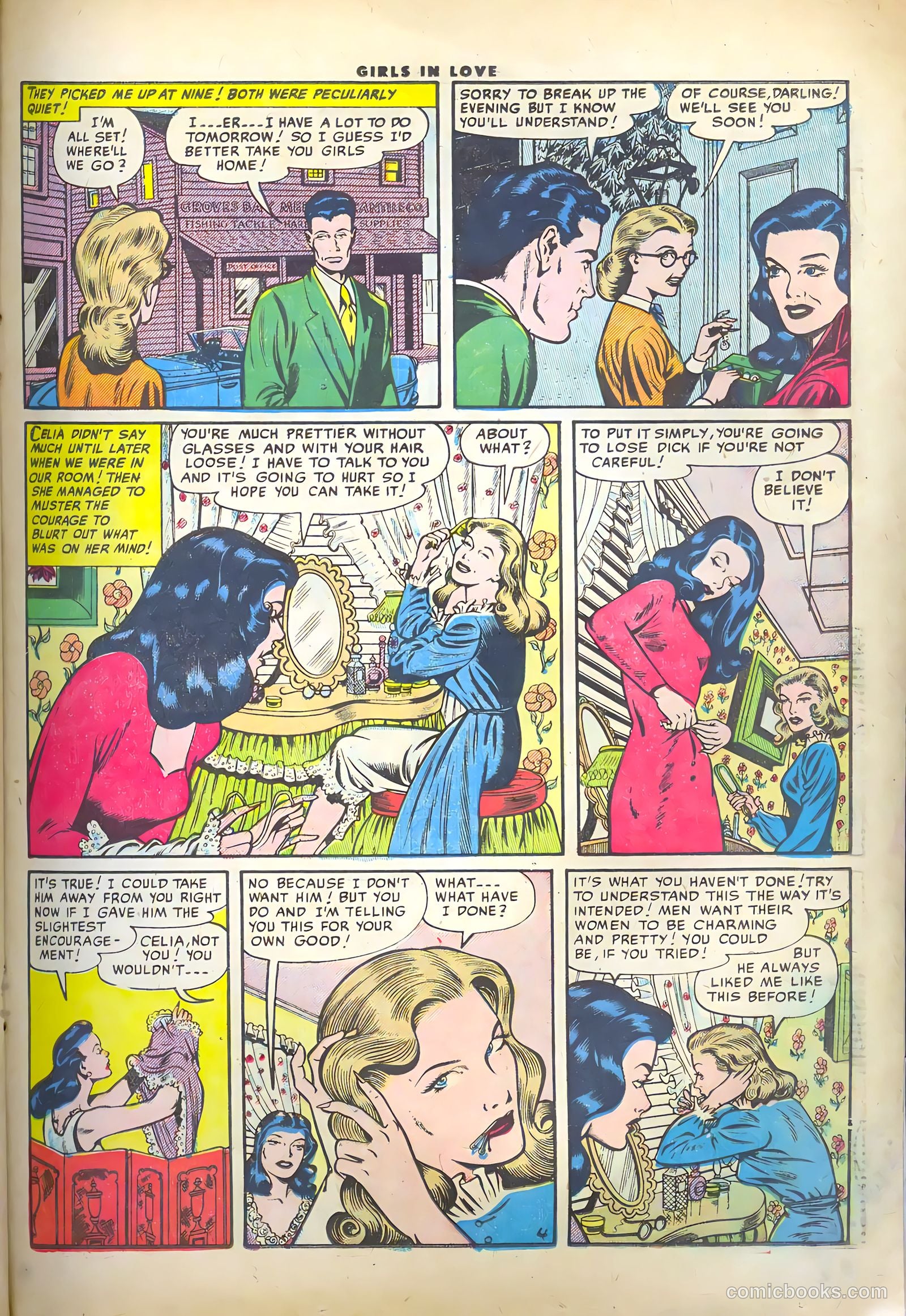 Girls in Love #46 (1955) — page 21 of 36