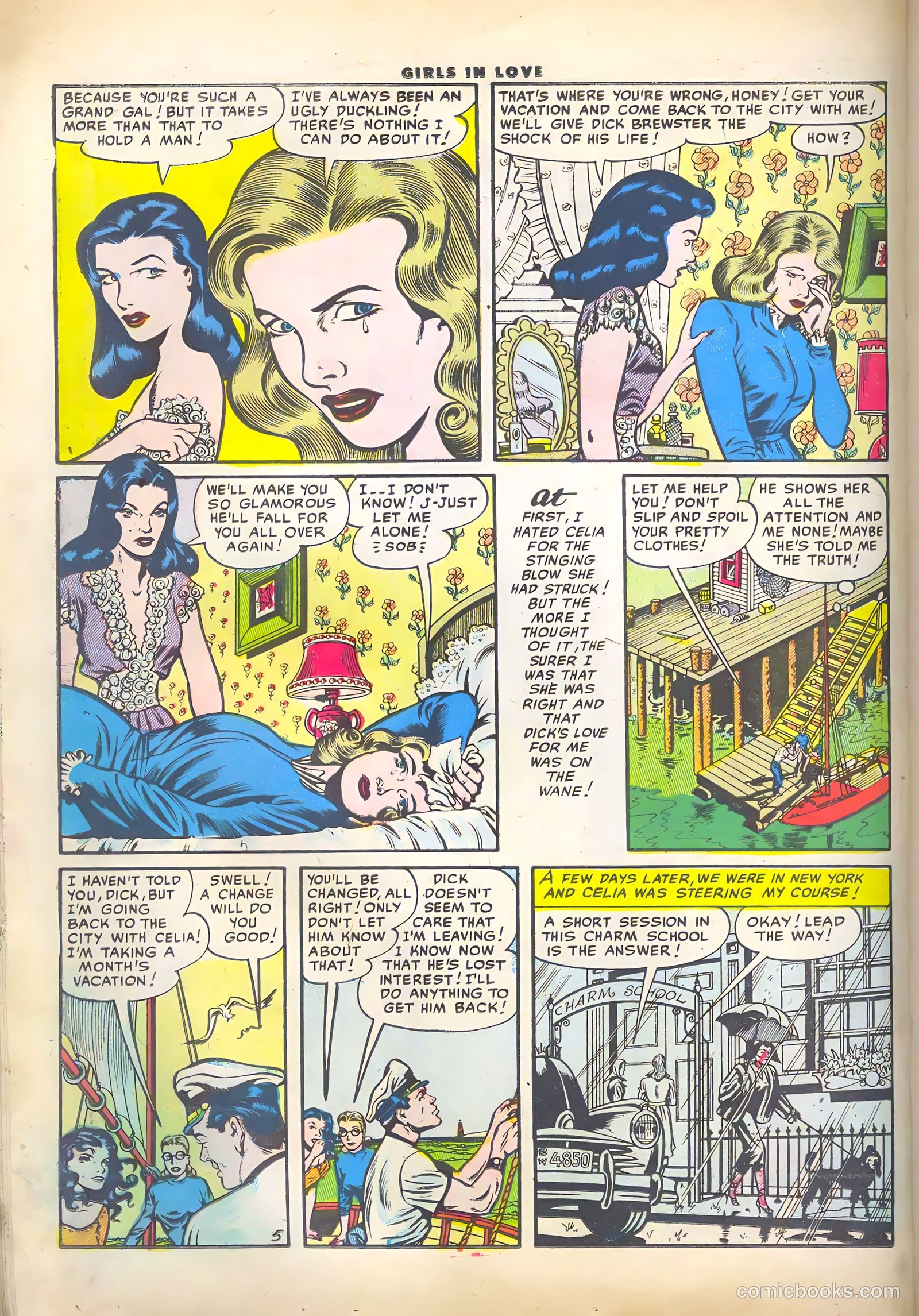 Girls in Love #46 (1955) — page 22 of 36