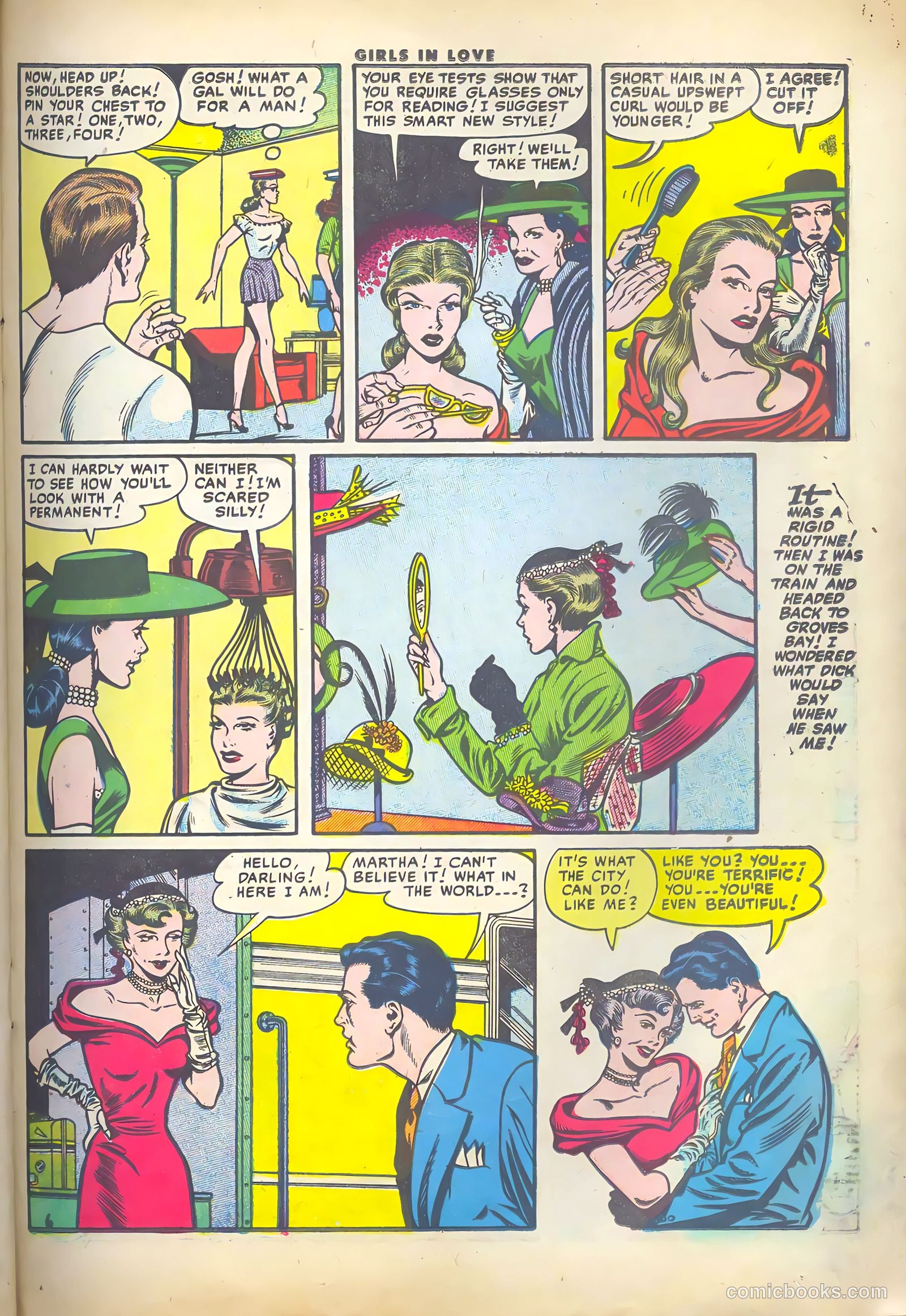 Girls in Love #46 (1955) — page 23 of 36