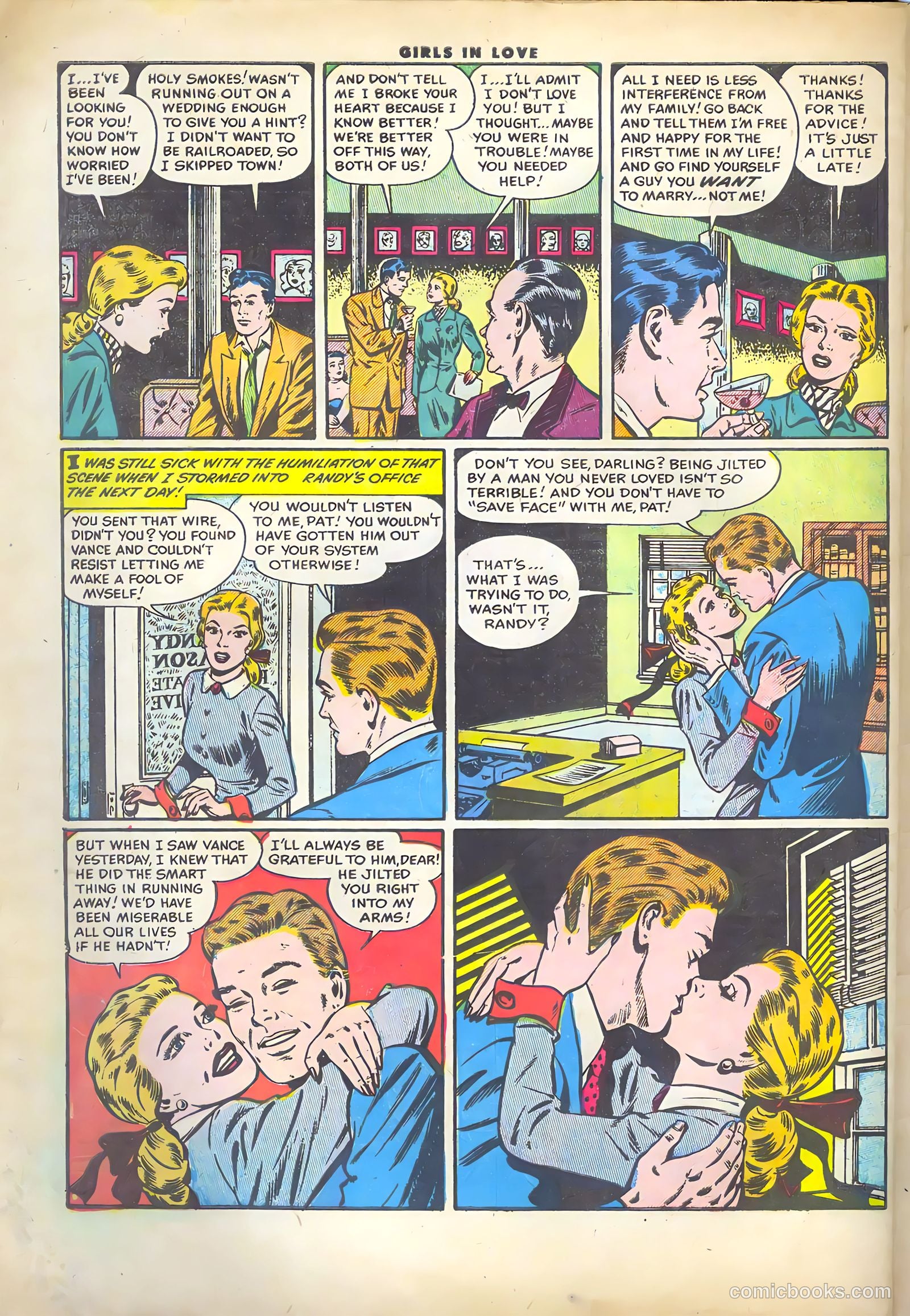 Girls in Love #46 (1955) — page 32 of 36