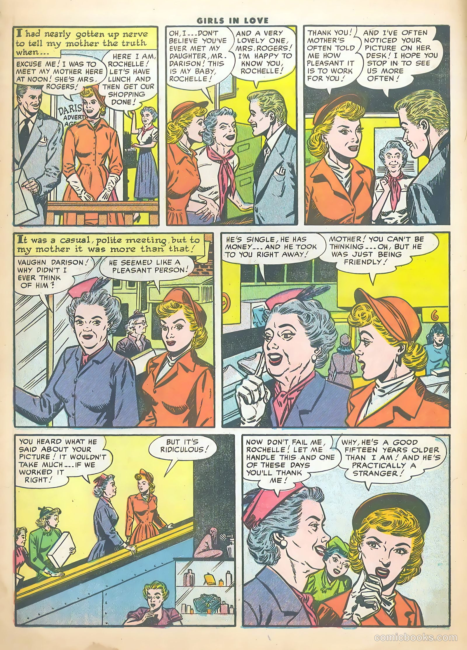 Girls in Love #47 (1955) — page 6 of 37