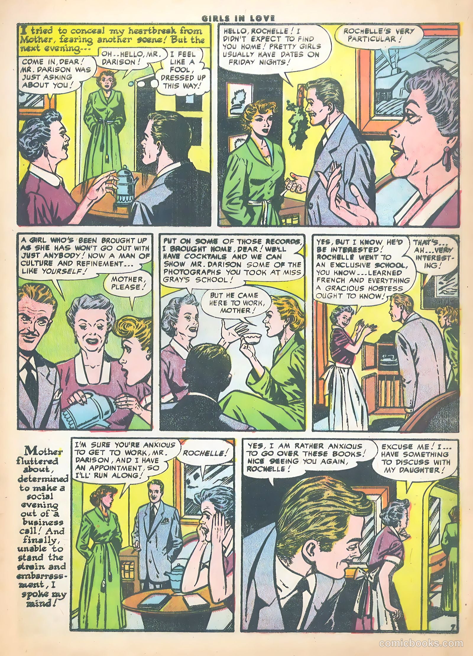 Girls in Love #47 (1955) — page 9 of 37