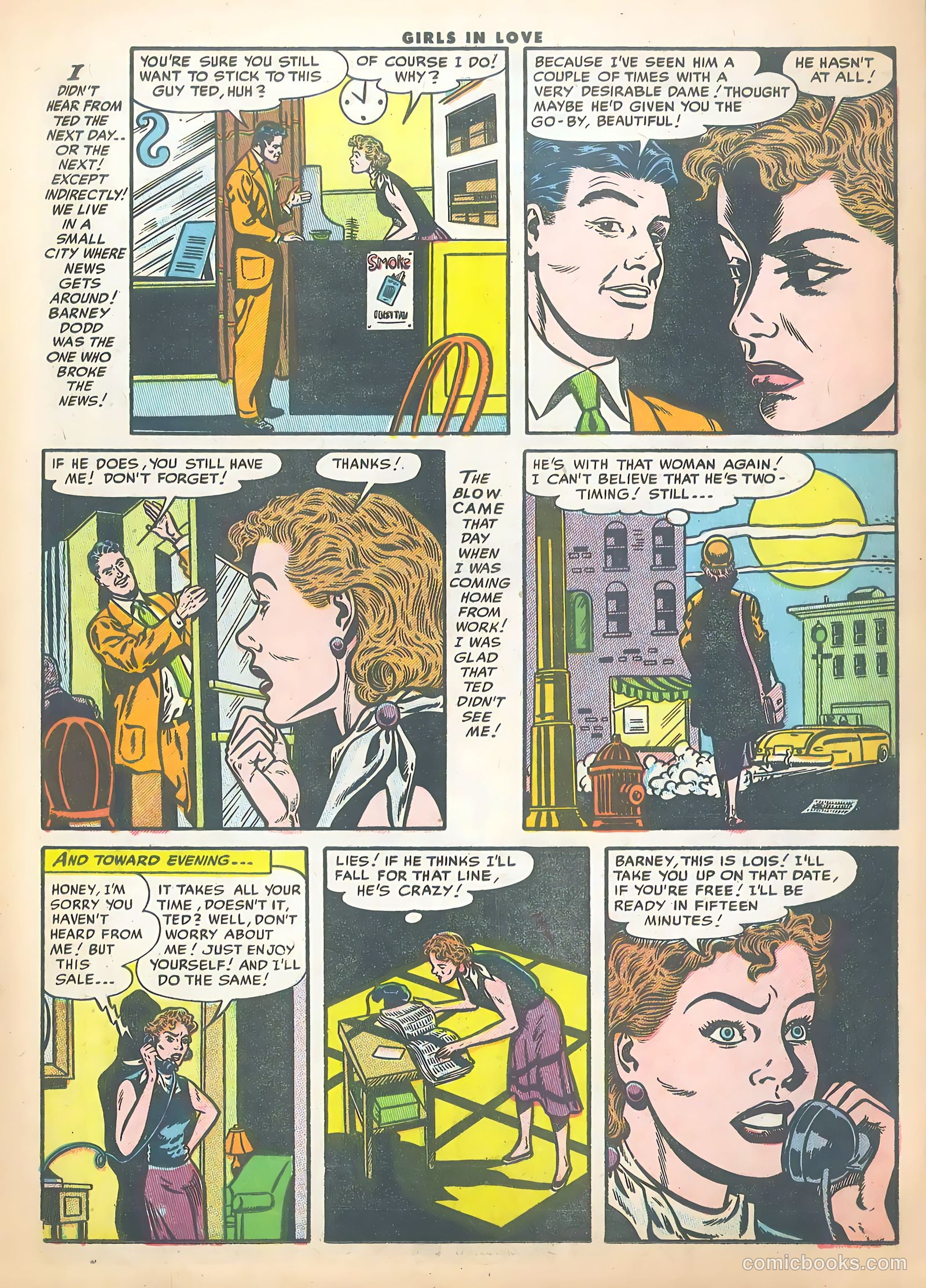 Girls in Love #47 (1955) — page 15 of 37