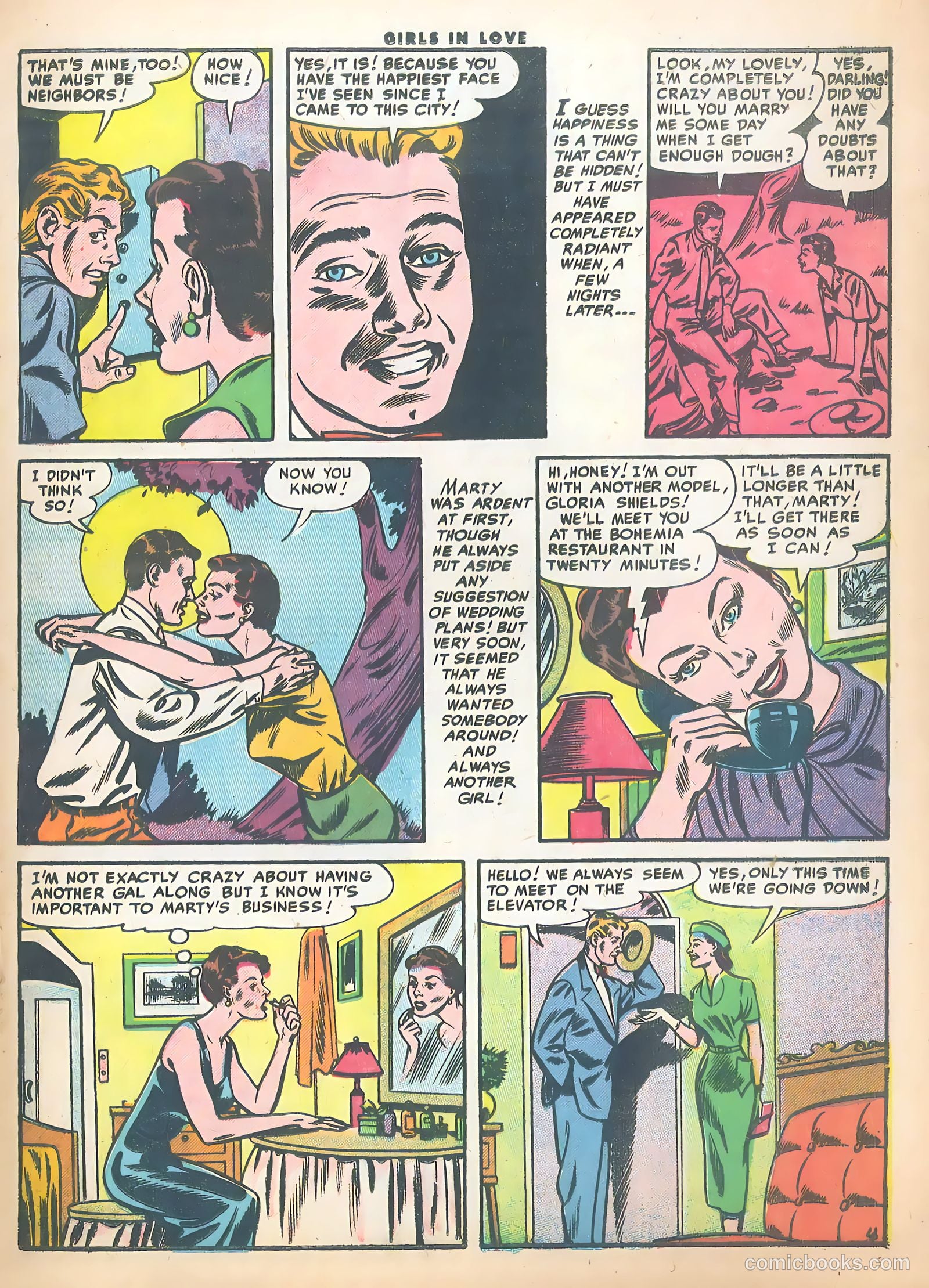 Girls in Love #47 (1955) — page 21 of 37