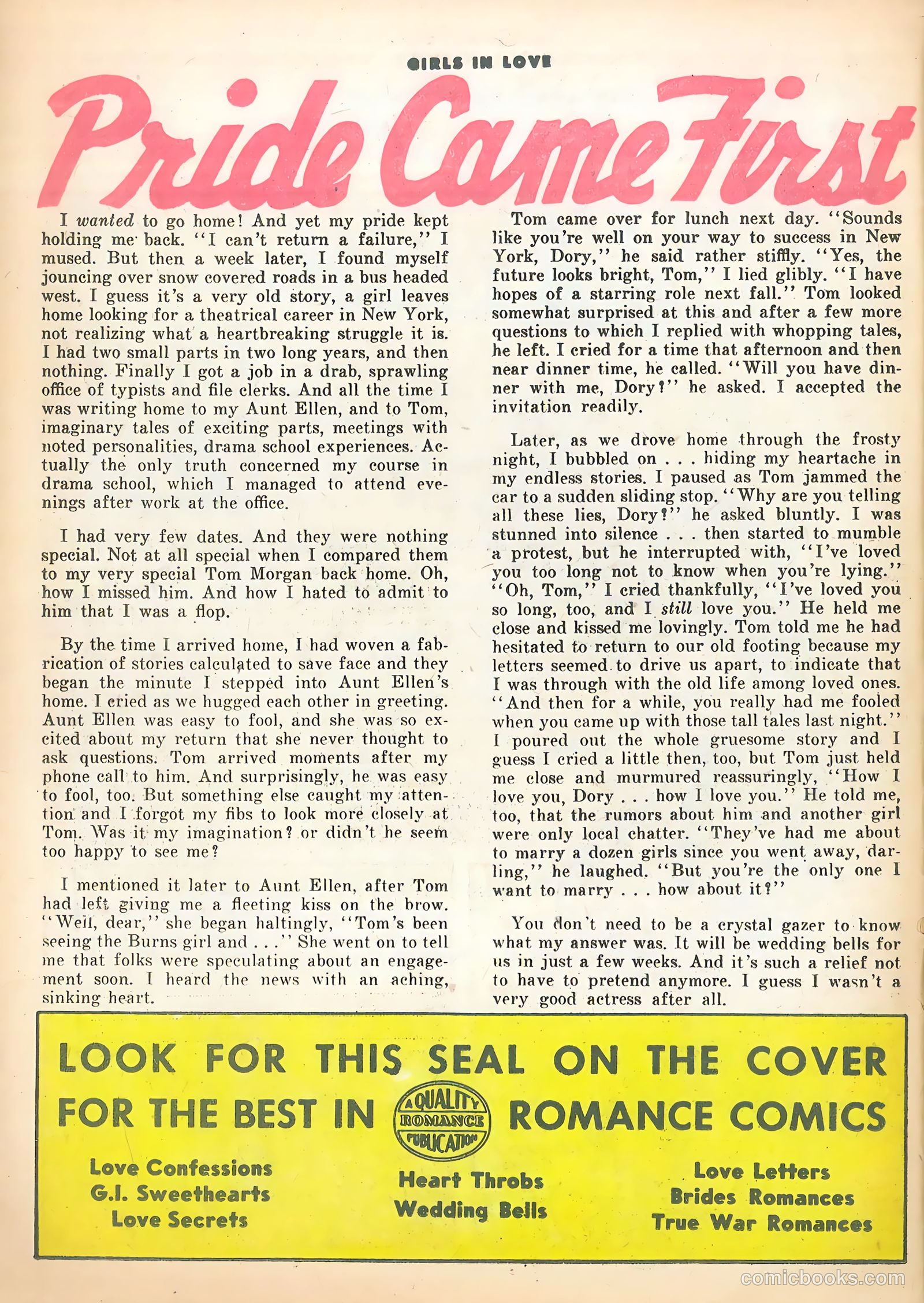 Girls in Love #47 (1955) — page 26 of 37
