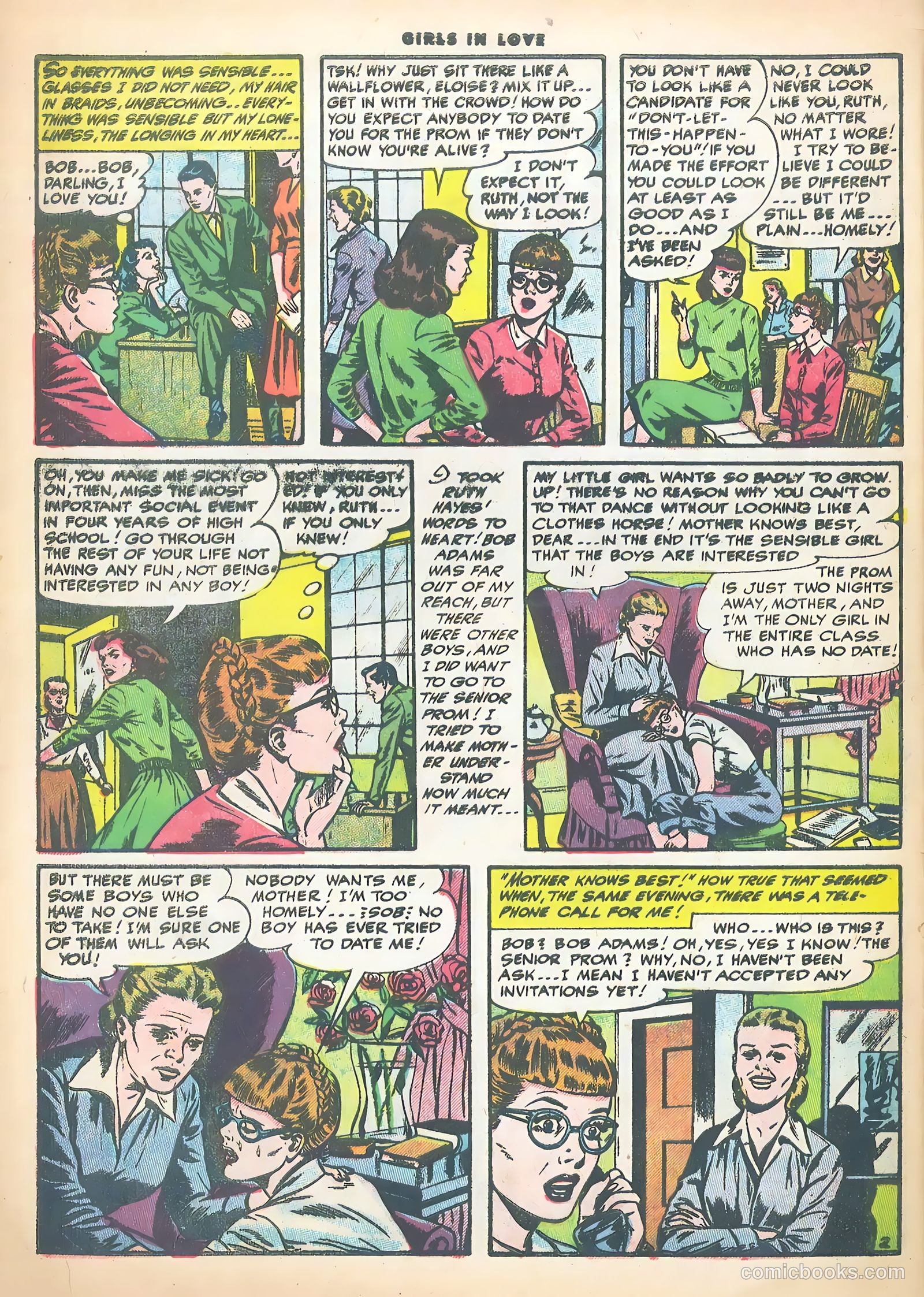 Girls in Love #47 (1955) — page 28 of 37