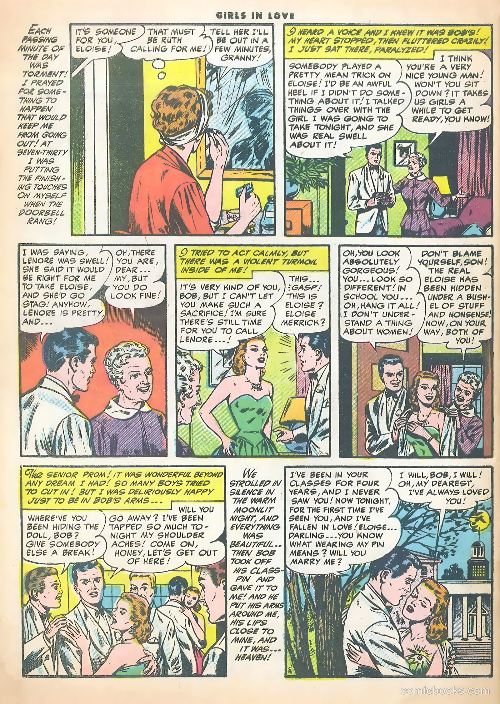 Girls in Love #47 (1955) — page 32 of 37