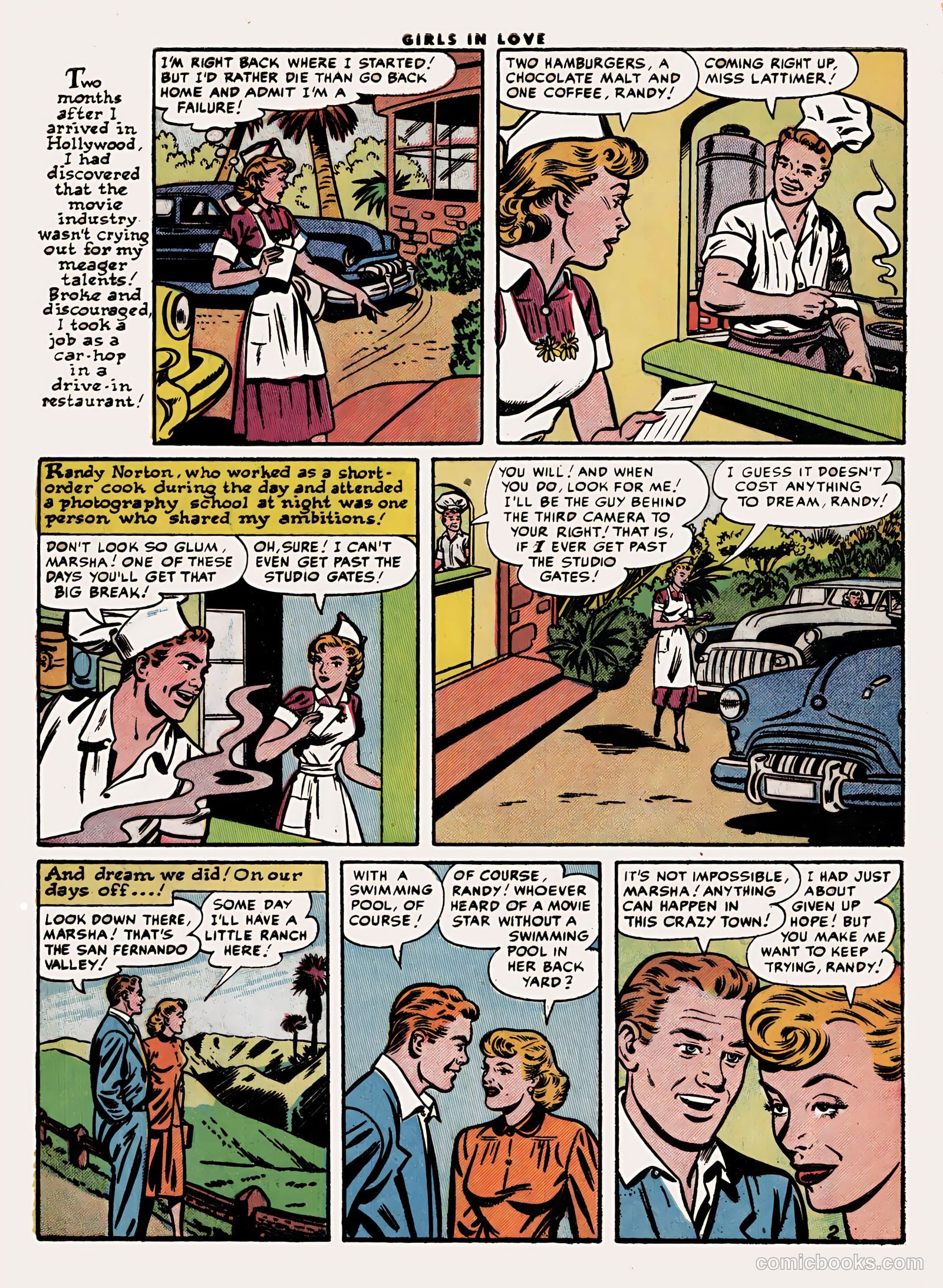 Girls in Love #48 (1955) — page 4 of 36