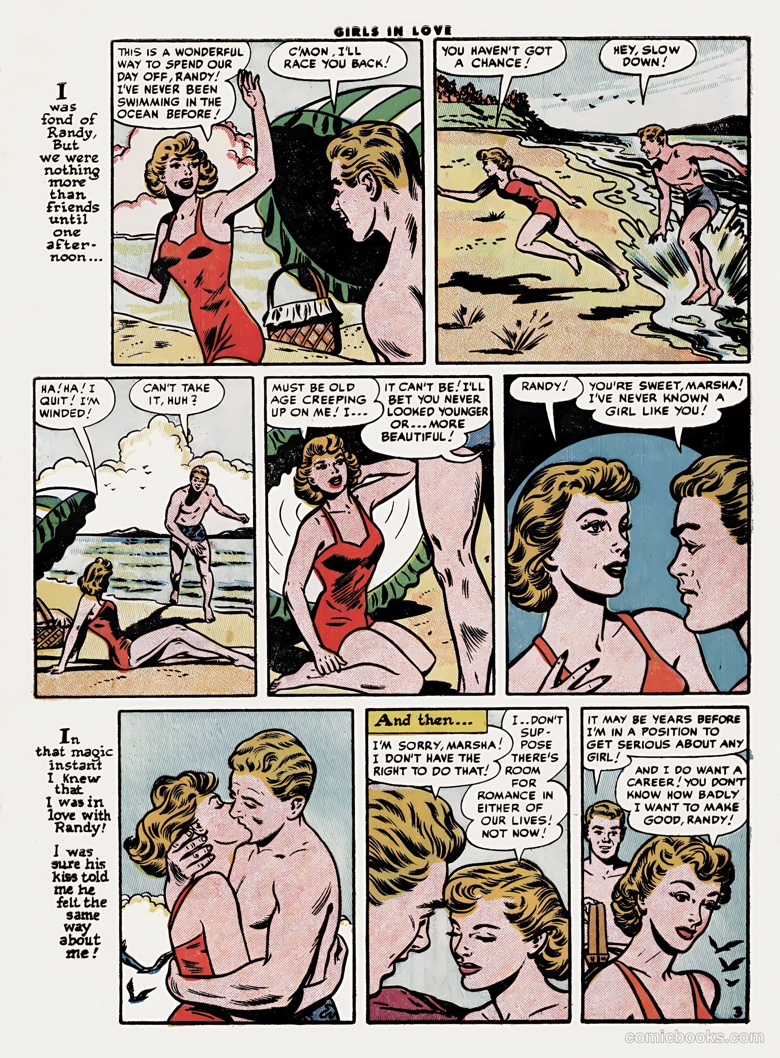 Girls in Love #48 (1955) — page 5 of 36