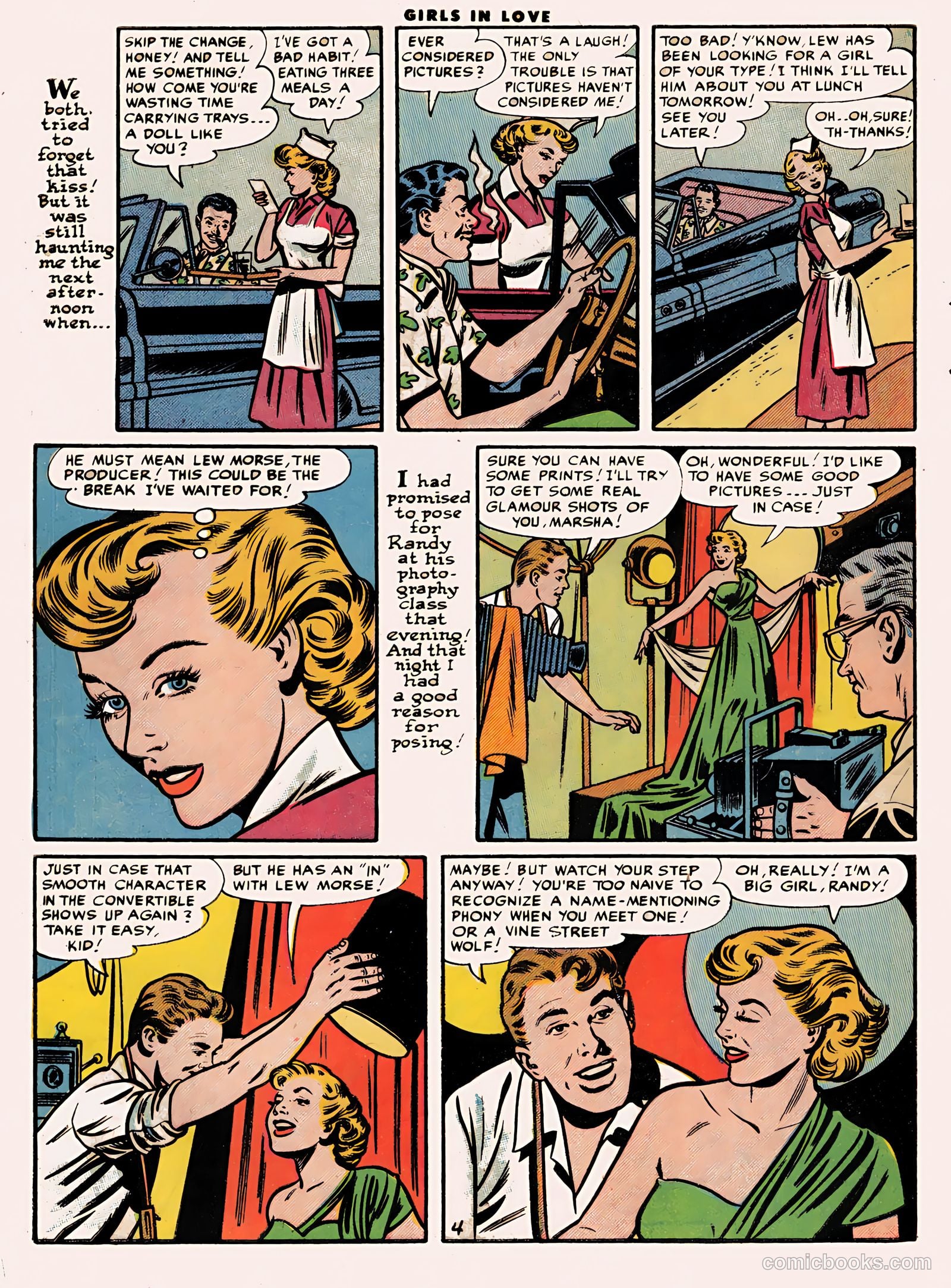 Girls in Love #48 (1955) — page 6 of 36