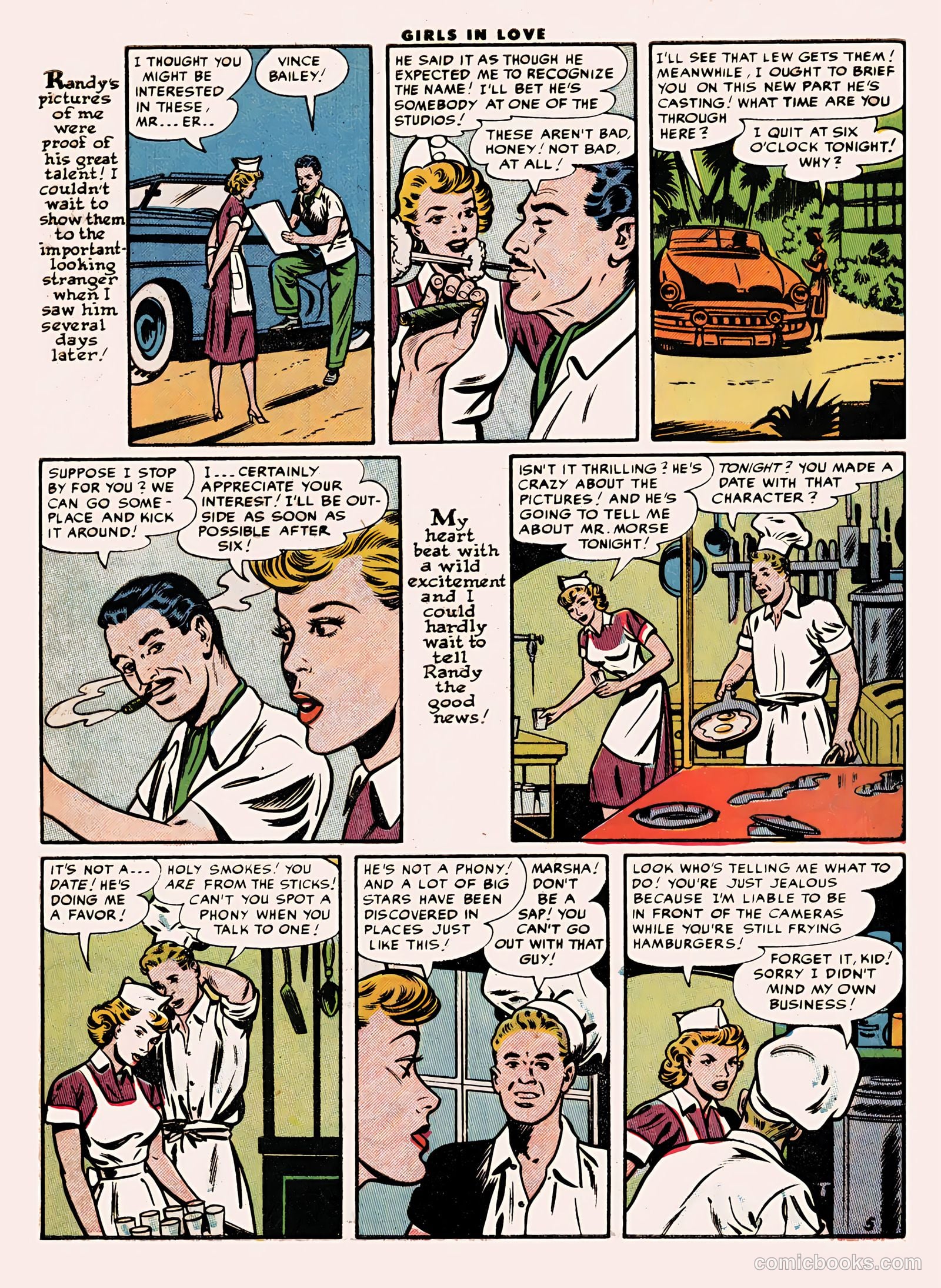 Girls in Love #48 (1955) — page 7 of 36