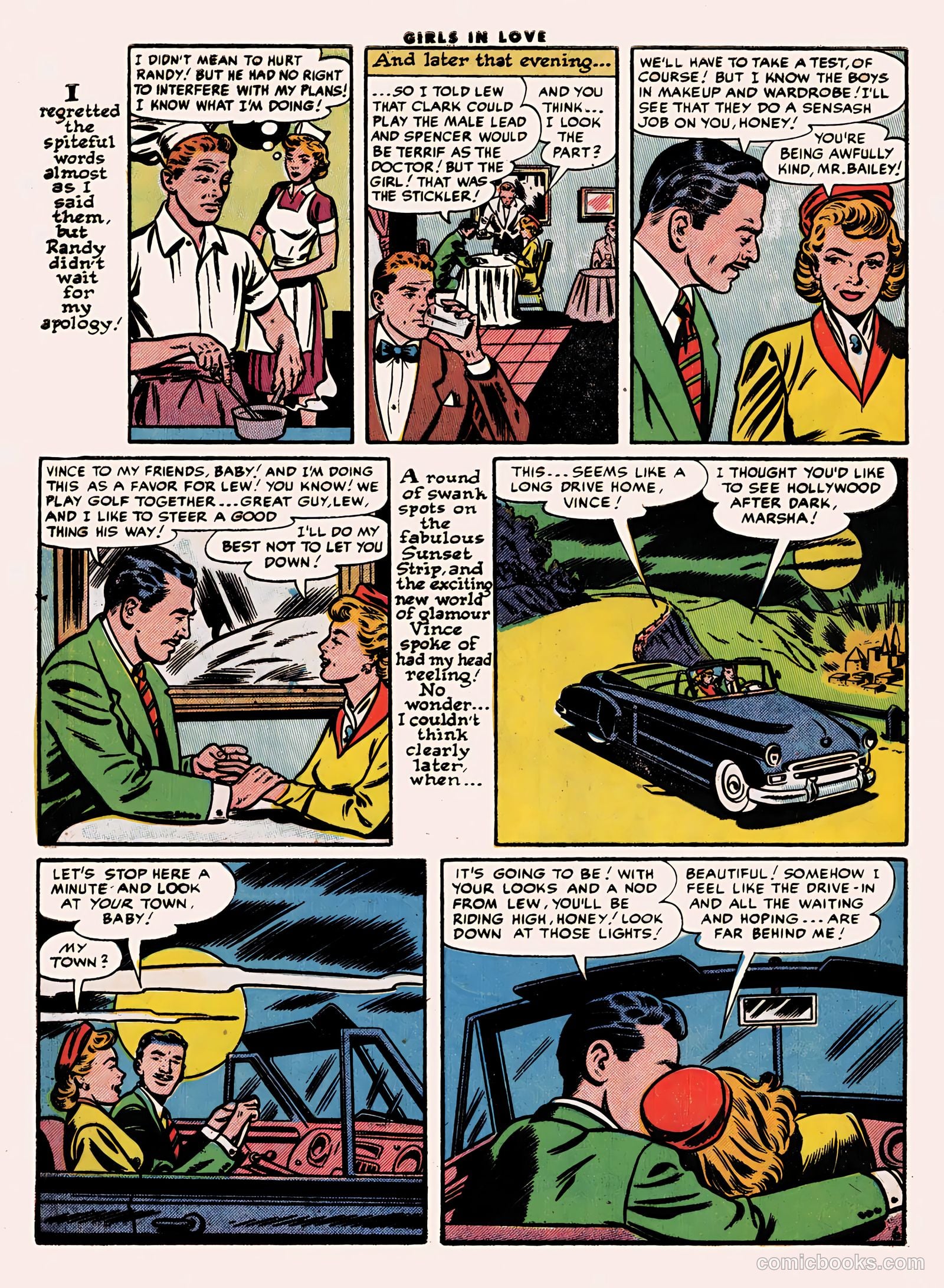 Girls in Love #48 (1955) — page 8 of 36