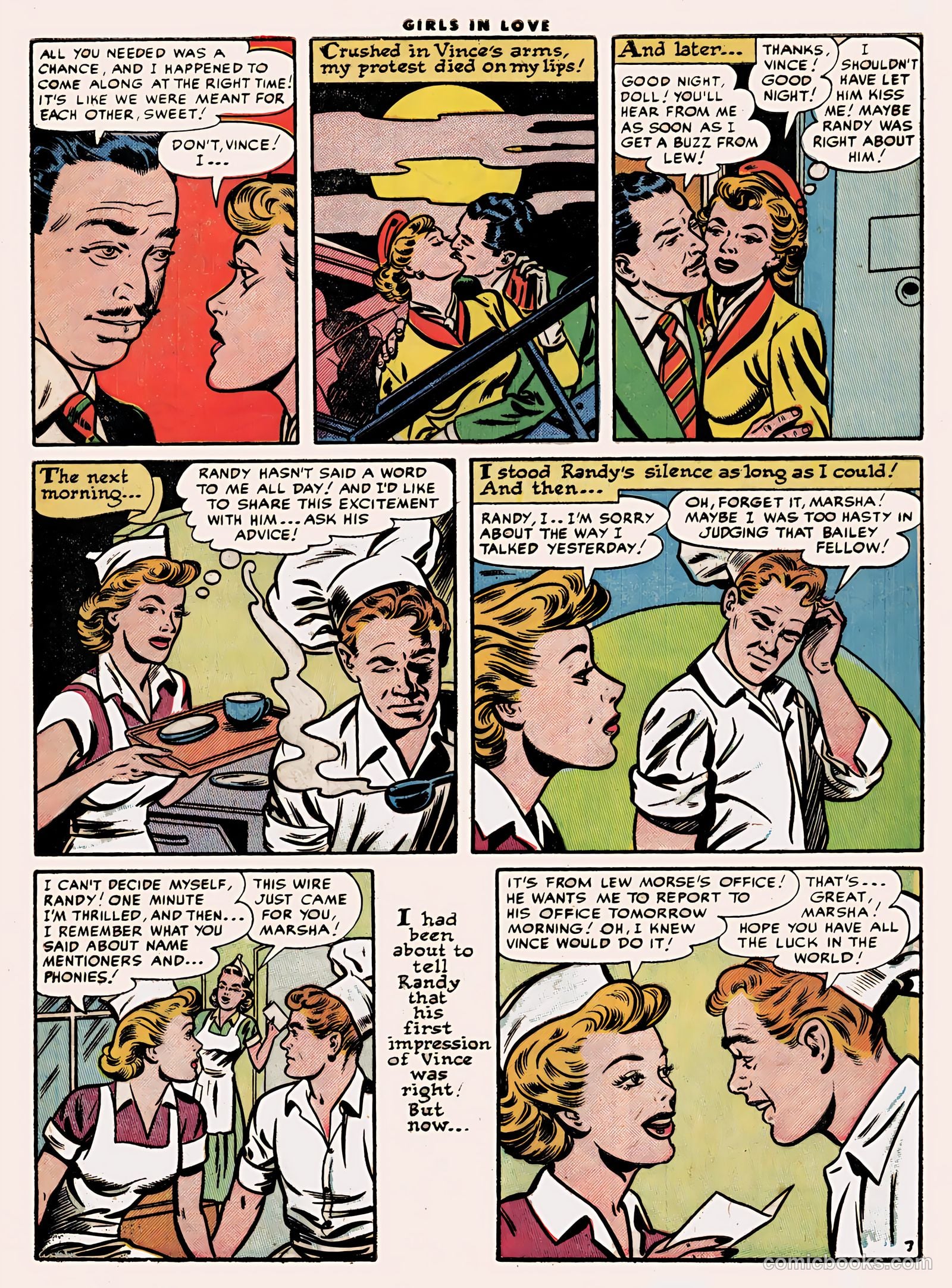 Girls in Love #48 (1955) — page 9 of 36