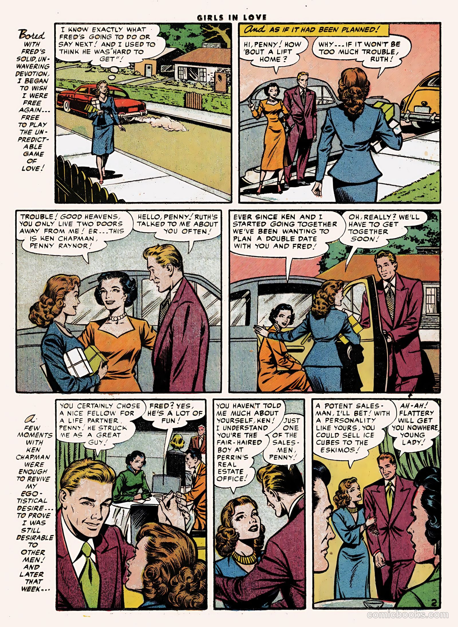 Girls in Love #48 (1955) — page 19 of 36
